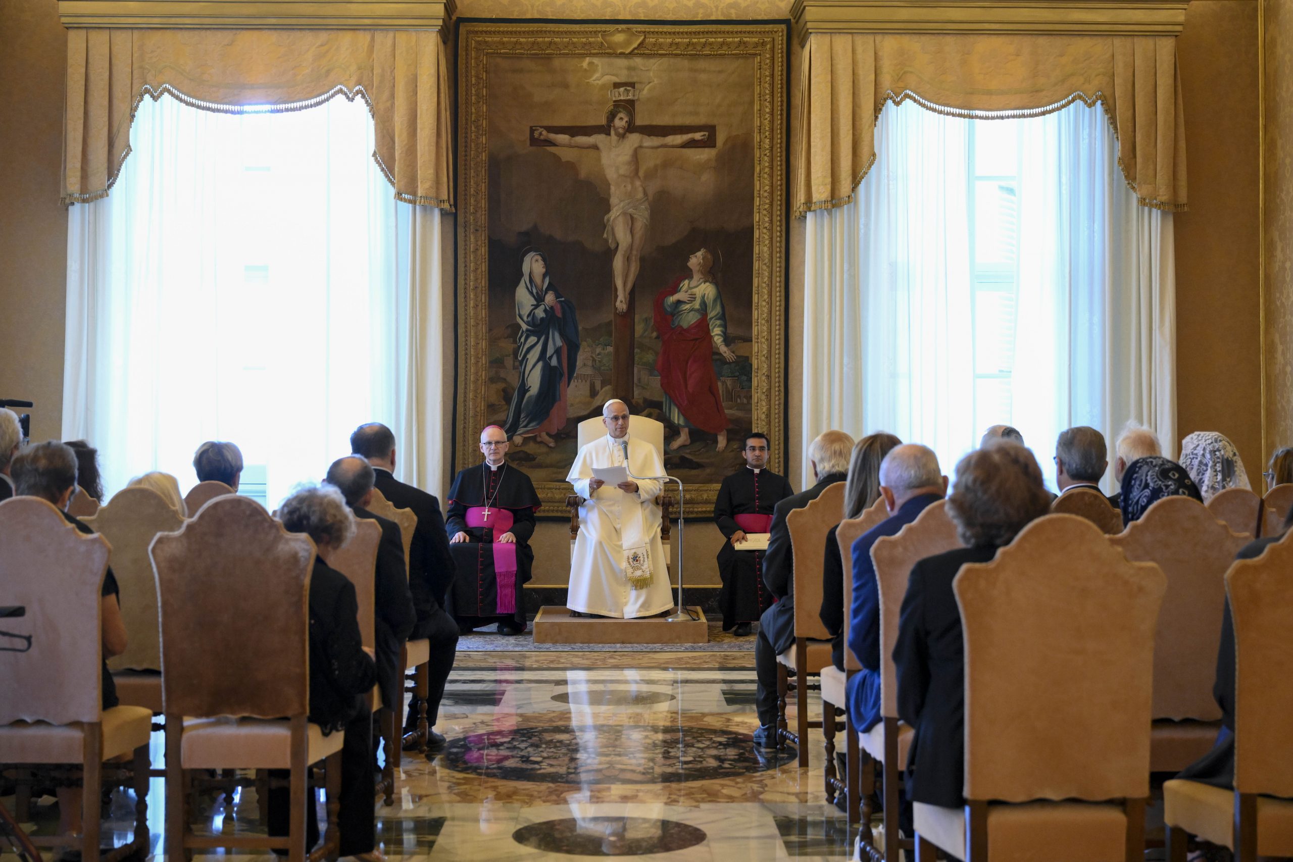 Pope Leo XIV urges universities to promote peace in a divided world #Catholic Pope Leo XIV on Thursday highlighted the role of universities in an increasingly polarized world, describing them as “privileged places for dialogue.”During a private audience at the Vatican with the board of governors of the Hebrew University of Jerusalem on June 18, Leo said the universities can be promoters of peace at a time “often characterized by violence and pointed rhetoric.”“While not always easy, universities must constantly work to ensure that opportunities for meaningful encounters remain available,” Leo said in his remarks. “In an atmosphere where respectful dialogue is possible, everyone can grow in knowledge through learning from the points of view and living testimonies of others, even those with whom they might disagree.”The pope also highlighted the role of the university amid a rise in armed conflicts worldwide. Citing his message for the 59th World Day of Peace in January, Leo encouraged higher education leaders to work for peace within and beyond their academic communities, even if peace seemed impossible.“Rather than believing peace to be impossible and beyond our reach, we must seek to promote it in our communities and to welcome and recognize it in our own lives,” Leo said. “I pray that through forming artisans of peace, the university community may continue to be a beacon of hope and unity in a world that is increasingly divided.” Pope Leo XIV urges universities to promote peace in a divided world #Catholic Pope Leo XIV on Thursday highlighted the role of universities in an increasingly polarized world, describing them as “privileged places for dialogue.”During a private audience at the Vatican with the board of governors of the Hebrew University of Jerusalem on June 18, Leo said the universities can be promoters of peace at a time “often characterized by violence and pointed rhetoric.”“While not always easy, universities must constantly work to ensure that opportunities for meaningful encounters remain available,” Leo said in his remarks. “In an atmosphere where respectful dialogue is possible, everyone can grow in knowledge through learning from the points of view and living testimonies of others, even those with whom they might disagree.”The pope also highlighted the role of the university amid a rise in armed conflicts worldwide. Citing his message for the 59th World Day of Peace in January, Leo encouraged higher education leaders to work for peace within and beyond their academic communities, even if peace seemed impossible.“Rather than believing peace to be impossible and beyond our reach, we must seek to promote it in our communities and to welcome and recognize it in our own lives,” Leo said. “I pray that through forming artisans of peace, the university community may continue to be a beacon of hope and unity in a world that is increasingly divided.”