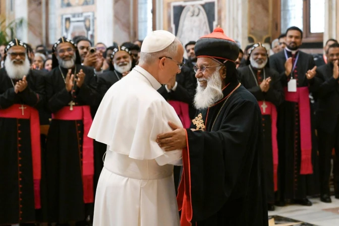 Pope receives Syro-Malankara delegation, calls for preservation of identity in diaspora – #Catholic – Pope Leo XIV received a delegation from the Syro-Malankara Church on June 15 on the occasion of its first convention for clergy and laity residing in Europe, urging them to preserve and promote their identity, particularly within the context of the diaspora in Europe and the United States.The origins of this Church lie in the Christian tradition of India, specifically in the state of Kerala, and trace back to the Christians evangelized by the Apostle Thomas in the first century.After greeting the bishops present and highlighting the spiritual renewal of this Church in preparation for the centenary of its reunion with the Catholic Church in 1930, he said the Syro-Malankara Church as “your Church has always been a beacon of evangelical energy and apostolic charity, bringing social justice, education, and integral human development to those on the margins of society.”In his address, the pope also noted that this Church began to grow rapidly beyond ethnic or linguistic boundaries, initially in the neighboring state of Tamil Nadu as the fruit of evangelization efforts begun in 1934.In this vein, he highlighted the need for “an urgent commitment” to preserving and promoting “the inestimable treasures incarnated by all the Eastern Churches,” especially within the growing diaspora.The pope underscored the presence of these faithful in the United States, just as Benedict XVI and Pope Francis had done.Along the same lines, he addressed in particular Bishop Kuriakose Mar Osthathios, whom he recently appointed as apostolic visitator for the Syro-Malankara faithful residing in Europe.His responsibility includes, according to the pontiff, “surveying the current state of pastoral care with a view to making proposals to the local bishops and to the Holy See for the spiritual good of the faithful.”He also recalled having asked the Dicastery for the Eastern Churches to help him “to evaluate the best ways to establish firm and enduring foundations” so that future generations of Syro-Malankara faithful may continue to deepen their friendship with the Lord Jesus through their own traditions, thereby contributing to the good of the entire Catholic Church.In this regard, he asked them to promote greater awareness about “the precious identity of the Syro-Malankara Church” and the “experience of its unique heritage.”Noting that the St. Thomas Christians of India, considered one of the oldest Christian communities in the world, have a “well-deserved reputation for devout families from which arise many vocations to the priesthood and religious life,” Leo XIV prayed that a steadfast faith “may continue to thrive in your homes and your hearts, particularly in those of the young.”This story was first published by ACI Prensa, the Spanish-language sister service of EWTN News. It has been translated and adapted by EWTN News English. Pope receives Syro-Malankara delegation, calls for preservation of identity in diaspora – #Catholic – Pope Leo XIV received a delegation from the Syro-Malankara Church on June 15 on the occasion of its first convention for clergy and laity residing in Europe, urging them to preserve and promote their identity, particularly within the context of the diaspora in Europe and the United States.The origins of this Church lie in the Christian tradition of India, specifically in the state of Kerala, and trace back to the Christians evangelized by the Apostle Thomas in the first century.After greeting the bishops present and highlighting the spiritual renewal of this Church in preparation for the centenary of its reunion with the Catholic Church in 1930, he said the Syro-Malankara Church as “your Church has always been a beacon of evangelical energy and apostolic charity, bringing social justice, education, and integral human development to those on the margins of society.”In his address, the pope also noted that this Church began to grow rapidly beyond ethnic or linguistic boundaries, initially in the neighboring state of Tamil Nadu as the fruit of evangelization efforts begun in 1934.In this vein, he highlighted the need for “an urgent commitment” to preserving and promoting “the inestimable treasures incarnated by all the Eastern Churches,” especially within the growing diaspora.The pope underscored the presence of these faithful in the United States, just as Benedict XVI and Pope Francis had done.Along the same lines, he addressed in particular Bishop Kuriakose Mar Osthathios, whom he recently appointed as apostolic visitator for the Syro-Malankara faithful residing in Europe.His responsibility includes, according to the pontiff, “surveying the current state of pastoral care with a view to making proposals to the local bishops and to the Holy See for the spiritual good of the faithful.”He also recalled having asked the Dicastery for the Eastern Churches to help him “to evaluate the best ways to establish firm and enduring foundations” so that future generations of Syro-Malankara faithful may continue to deepen their friendship with the Lord Jesus through their own traditions, thereby contributing to the good of the entire Catholic Church.In this regard, he asked them to promote greater awareness about “the precious identity of the Syro-Malankara Church” and the “experience of its unique heritage.”Noting that the St. Thomas Christians of India, considered one of the oldest Christian communities in the world, have a “well-deserved reputation for devout families from which arise many vocations to the priesthood and religious life,” Leo XIV prayed that a steadfast faith “may continue to thrive in your homes and your hearts, particularly in those of the young.”This story was first published by ACI Prensa, the Spanish-language sister service of EWTN News. It has been translated and adapted by EWTN News English.