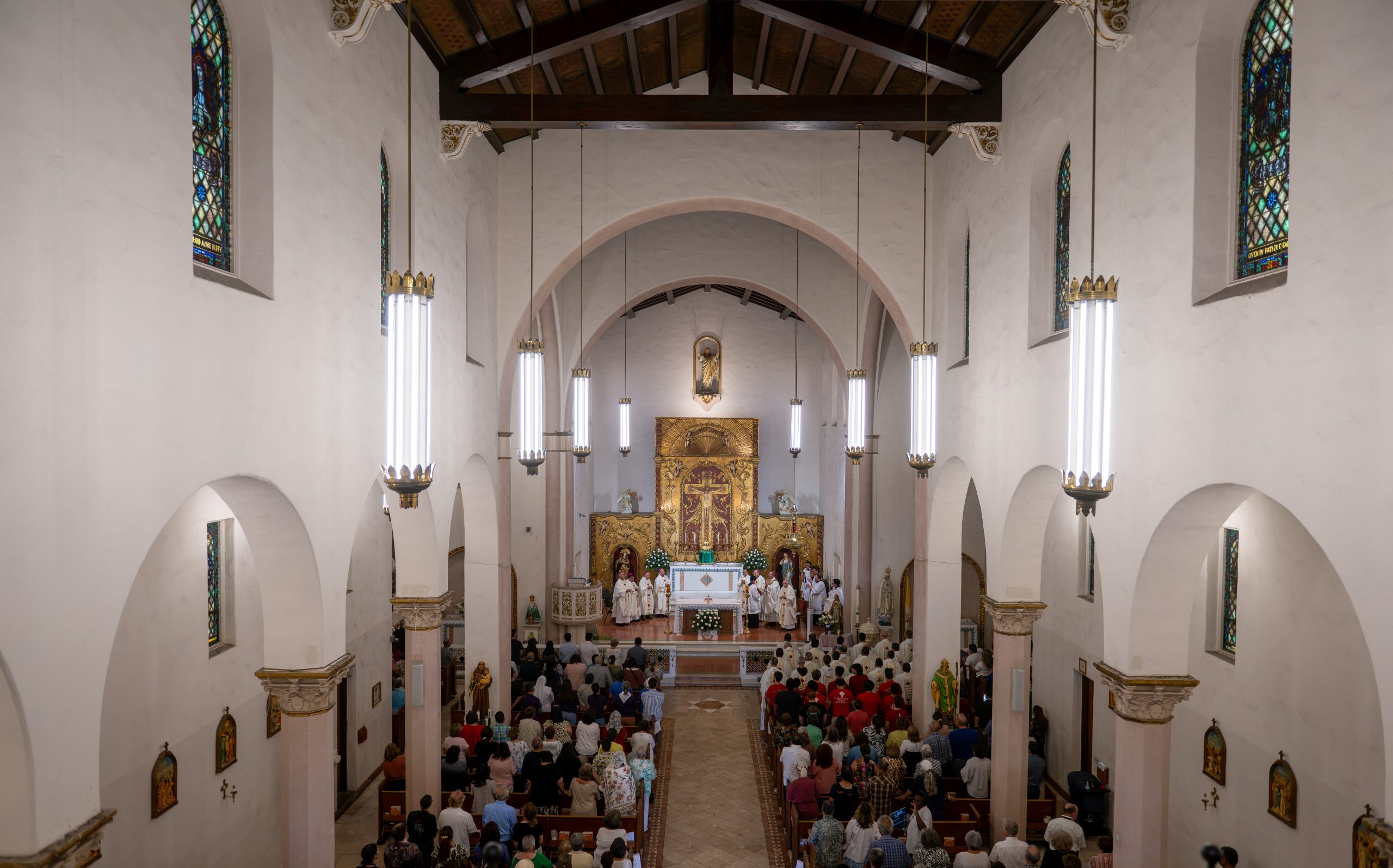 Procession urges dignity and respect for migrants at border crossing #Catholic Catholic bishops, clergy, and hundreds of faithful processed across the U.S.–Mexico border to celebrate the contribution of immigrants in America ahead of the 250th anniversary of the nation.
 
 Catholic bishops, clergy, and hundreds of faithful attended the Border Mass 250 at Sacred Heart Church in Nogales, Arizona, on June 26, 2026. | Credit: Photo courtesy of Brett Meister/Diocese of Phoenix
 
 “Weʼre here as shepherds and as pastors to walk with people, to listen to people, and to be well together with the people of God here at the border,” Bishop James Misko of Tucson, Arizona, said at the event.“We call ourselves Christians. To be called a Christian means to be like Christ — to be living a life as conformed to Christ as possible. And we know that justice is being in right relationship with God and one another,” Misko said.Organized by the dioceses of Tucson and Phoenix in partnership with the Kino Border Initiative, the Hope Border Institute, and the Center for Migration Studies, the June 26 event included a conversation on immigration with U.S. Catholic bishops, Mass at Sacred Heart Church in Nogales, Arizona, and a rosary procession across the international line.The pastoral conversation on migration and human dignity “was a great conversation with five bishops about what the Church holds to be true when it comes to migration and human dignity,” Misko said.Misko and Bishop John Dolan of Phoenix were joined in conversation by Archbishop John Wester of Santa Fe, New Mexico; Bishop Mark Seitz of El Paso, Texas; and Bishop Emeritus Gerald Kicanas of Tucson.
 
 Bishop Mark Seitz of El Paso, Texas; Archbishop John Wester of Santa Fe, New Mexico; Bishop James Misko of Tucson, Arizona; Bishop John Dolan of Phoenix; and Bishop Gerald Kicanas of Tucson, Arizona, gather for the Border Mass 250 in Nogales, Arizona on June 26, 2026. | Credit: Photo courtesy of Brett Meister/Diocese of Phoenix
 
 “As we mark the 250th anniversary of the Declaration of Independence, we are reminded that we are made by our Creator with certain inalienable rights. Theyʼre given by God,” Seitz said at the event.“That is a fundamental reality that we in the Church always have in mind and that no policy, no executive order or Supreme Court decision can take away,” Seitz said.After the bishops celebrated Mass, the procession began at the Arizona parish and concluded at Parroquia De Pa Purísima Concepción — a Catholic church in Nogales, Sonora, Mexico. The group ended the event with a meal with migrants hosted by the Kino Border Initiative.Mexican bishops José Luis Cerra Luna of Nogales and Enrique Sanchez Martinez of Mexicali also participated in the binational event.
 
 U.S. and Mexican bishops celebrate the Border Mass 250 at Sacred Heart Church in Nogales, Arizona, on June 26, 2026. | Credit: Photo courtesy of Brett Meister/Diocese of Phoenix
 
 U.S. bishops have ‘almost complete unanimity’ on immigration matter“What is discouraging for me is that as a country, we have not yet been able to address the issue of immigration,” Kicanas said. “The conference of bishops has been clamoring, crying out, for comprehensive immigration reform, and we have not yet been able to accomplish that.”“We have to address the immigration policy of our country — as [do] most countries around the world today. Itʼs a serious concern. All of us want this situation to improve,” Kicanas said.
 
 Bishop Mark Seitz of El Paso, Texas; Archbishop John Wester of Santa Fe, New Mexico; Bishop John Dolan of Phoenix; and Bishop James Misko of Tucson, Arizona, lead the Border Mass 250 rosary procession from Nogales, Arizona, to Nogales, Sonora, Mexico, on June 26, 2026. | Credit: Photo courtesy of Brett Meister/Diocese of Phoenix
 
 “The bishops have been advocating for comprehensive immigration reform for a long, long time,” and Border Mass 250 “was just one more example of that,” Wester said.The event followed other calls for reform including pastoral letters on immigration and a special message from the United States Conference of Catholic Bishops highlighting their opposition to “the indiscriminate mass deportation of people.”The bishops approved the message at their 2025 fall plenary assembly on Nov. 12, 2025, where the motion passed with support from more than 95% of the American bishops who voted.“One of the key principles of Catholic social teaching is solidarity — that weʼre together,” Wester said. “But this is an issue, Iʼd say, that enjoys almost complete unanimity in the bishops’ conference.”The bishops are addressing the matter as communities across the country “are looking for a clear moral response to the human cost of mass detention and deportation,” Dylan Corbett, executive director at Hope Border Institute, told EWTN News.“In union with Pope Leo XIV, who will soon go to Lampedusa, the border Mass in Nogales was a way for the Catholic community to name the suffering, affirm the dignity of those affected by these policies, and commit to working for reform,” said Corbett, who is also a member of the Vatican Dicastery for Promoting Integral Human Development.“In this moment, moral clarity must be matched by ongoing action that recognizes the contributions of immigrants to our country and the urgent need to work for justice,” he said.