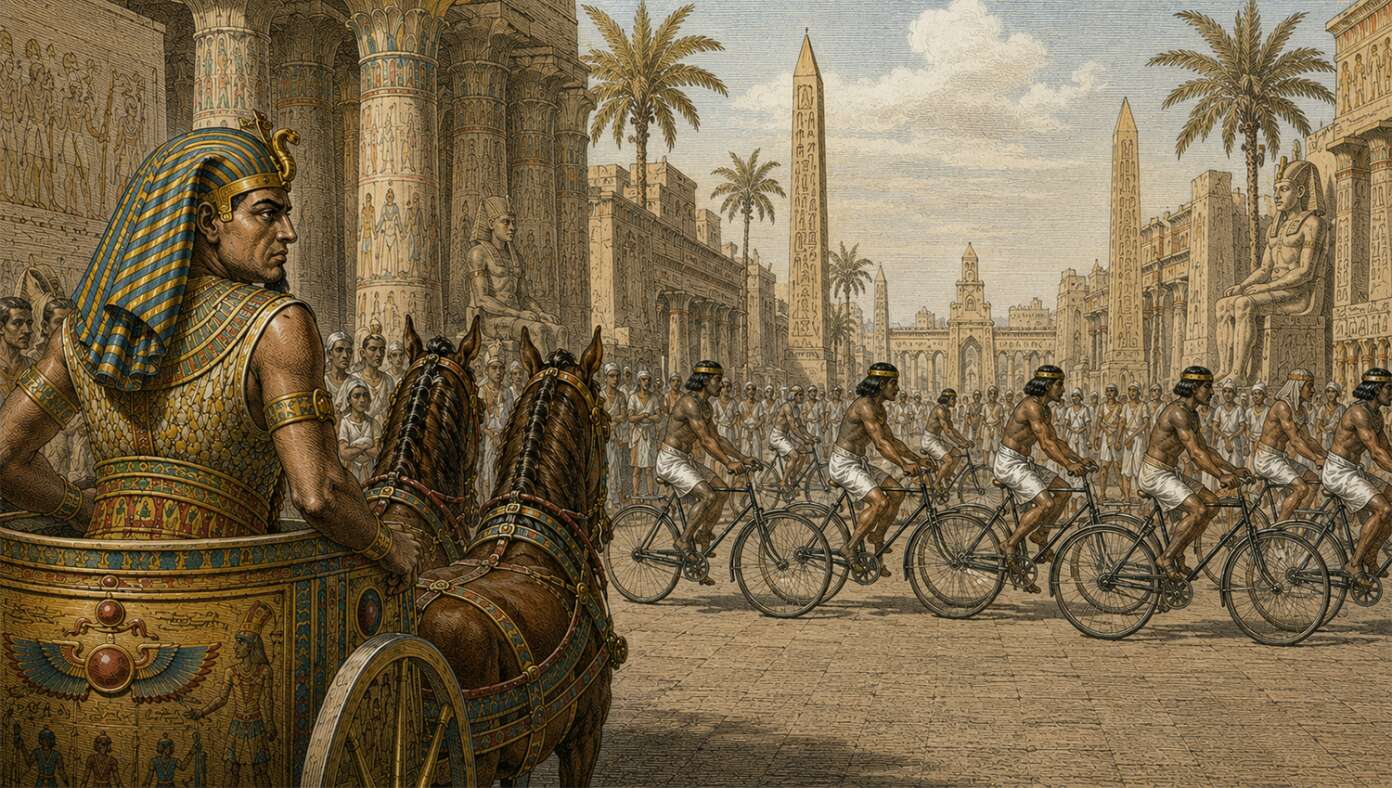 Scholars Discover Lost Plague Of Cyclists Blocking Pharaoh’s Morning Commute #BabylonBee – RAMSES — Archaeologists excavating at ancient Egyptian historical sites discovered evidence of another biblical plague, this one believed to have consisted of a horde of cyclists blocking Pharaoh’s morning commute. Scholars Discover Lost Plague Of Cyclists Blocking Pharaoh’s Morning Commute #BabylonBee – RAMSES — Archaeologists excavating at ancient Egyptian historical sites discovered evidence of another biblical plague, this one believed to have consisted of a horde of cyclists blocking Pharaoh’s morning commute.