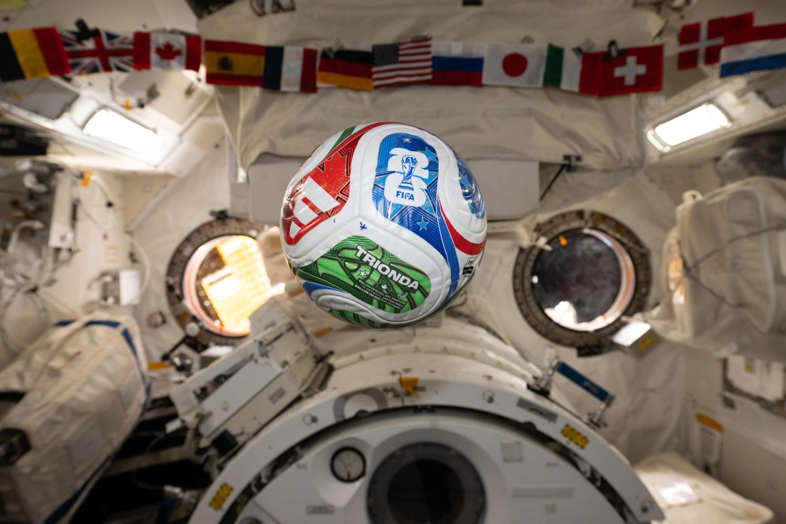 Soccer Meets Space Science – Researchers tested soccer balls aboard the International Space Station to study how internal mass affects motion and stability in microgravity. Soccer Meets Space Science – Researchers tested soccer balls aboard the International Space Station to study how internal mass affects motion and stability in microgravity.