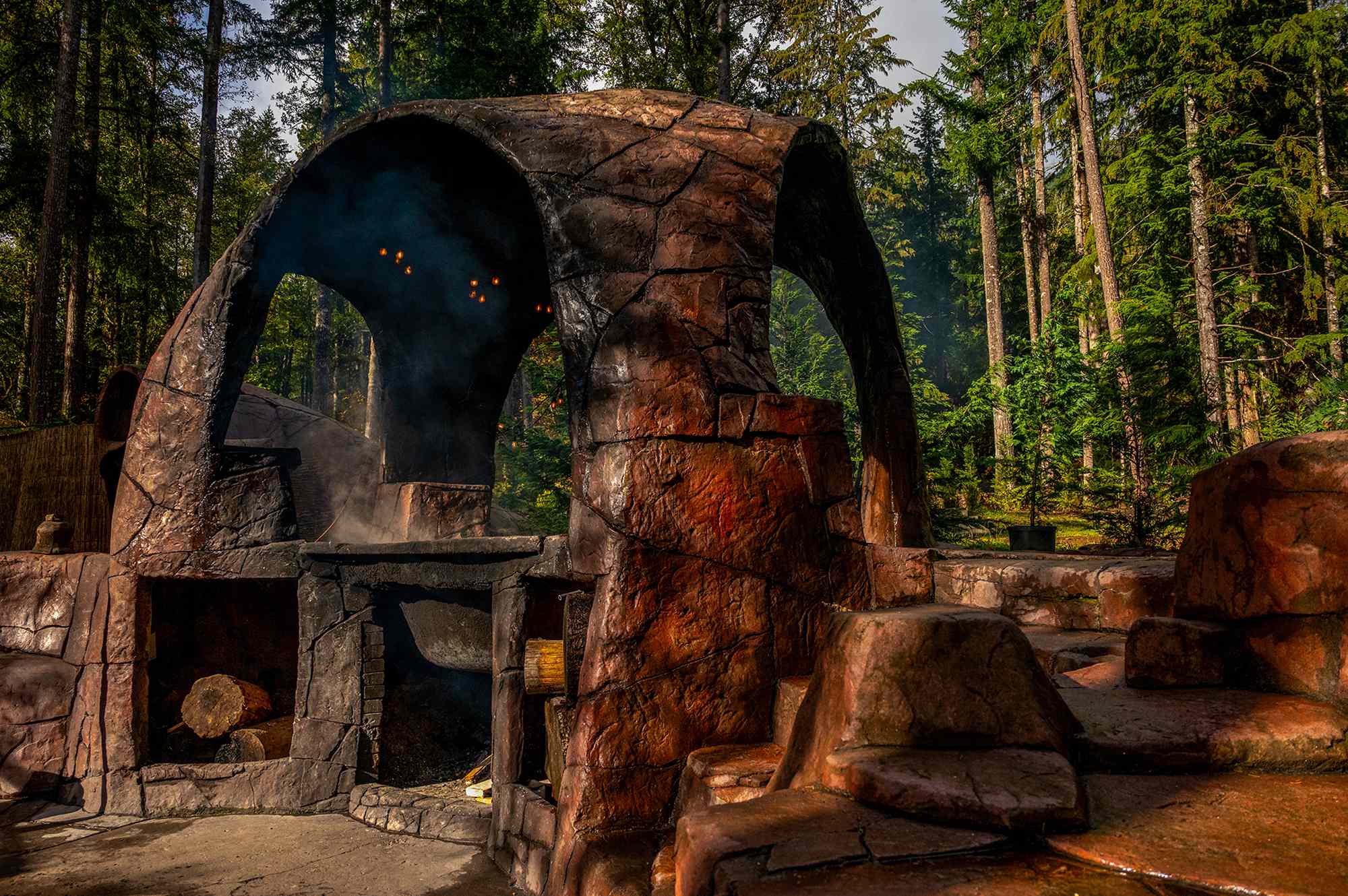 This Tiny House Resort Has Cozy Cabins, a Suspended Wood-fired Hot Tub, and Easy Access to One of Washington’s Most Popular National Parks #Travel Soak and stay at Paradise Village.