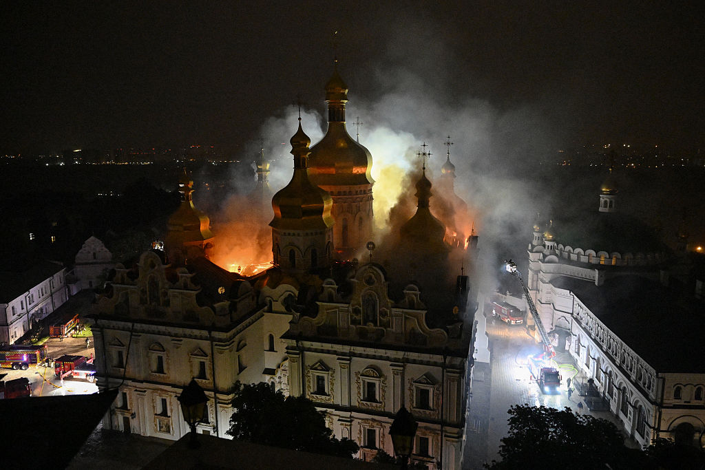 Ukraine advocate says cathedral bombing reflects broader campaign against Christianity #Catholic Russia’s “true goal” is “a war on Christianity in Ukraine,” Steven Moore, founder of the Ukraine Freedom Project, told “EWTN News Nightly” after the bombing of the 11th-century Dormition Cathedral of Kyiv Pechersk Lavra.“This is certainly deliberate,” Moore said, noting that Russia has destroyed 750 churches in Ukraine and killed as many as 80 pastors and priests.The Dormition Cathedral of the Kyiv Pechersk Lavra, part of a UNESCO World Heritage site, caught fire June 14 after Russia launched 70 missiles and 611 drones into several Ukrainian cities, which killed four people and injured 28 others, according to Ukrainian President Volodymyr Zelenskyy.Tweet“This is one of Russia’s most serious crimes against Christian culture to date,” Ukraine’s leader said about the damaged to the Eastern Orthodox cathedral, historically tied to the monastic life of the Lavra.‘Putin is not making mistakes’Russia’s Ministry of Defense issued a statement on June 15 claiming that the cathedral “was hit by a missile from an American Patriotic air defense system” and that “one possible reason for the malfunction of this system could be that Western countries had supplied the Kyiv regime with missiles that had expired.”“The Armed Forces of the Russian Federation do not plan or conduct strikes against civilian infrastructure facilities,” the Kremlin said.“The Kremlin is talking about it being an accident,” Moore said. “But there’s a lot of accidents — every week there’s an accidental church bombing.”“Putin is not making mistakes,” Moore said.“Putin is not going to stop this until someone makes him stop,” Moore said, describing efforts to bring the war to an end as “a lot of talk.”Combating Russian propaganda Moore is visiting Washington, D.C., from Kyiv and said he has plans to advocate on Capitol Hill and launch several films, including one on Ukrainian children who have been trafficked into Russia. Moore is set to meet with Sen. John Kennedy, R-Louisiana, on June 16.Moore told EWTN News in a separate interview that he plans to “focus primarily on Republicans because Republicans are in charge, and the Russians spend billion annually on propaganda worldwide. Much of that goes into the conservative ecosphere.”“The Russians target these conservative believers with misinformation,” he said, citing online figures such as Candace Owens and Tucker Carlson. “So weʼre trying to push back on that, and weʼre pushing back on Capitol Hill.”The role of the international communityForeign leaders took to social media to condemn the strikes, including French Foreign Minister Jean-Noël Barrot, who said the strike on the Dormition Cathedral is the equivalent of bombing Notre-Dame in Paris.Tweet“The French are really good at talking,” Moore said. “But I have yet to see a Leclerc tank in Donbas,” he said, speaking of French-made battle tanks.“On an average day in April, the French bought enough petroleum products, liquid natural gas, primarily from Russia, to pay for about 220 Shahed drones every day,” he said about Iranian-made munitions, noting that Russia sends about 600 drones every time they attack Ukraine.“A lot of this is paid for by European purchases of Russian fossil fuel,” Moore said. “So, you know, while I always like to hear what the French have to say, I would like to see them stop fueling the Russian war machine. And I would like to see them do more, send more aid to Ukraine.”Ultimately, Moore called for the international community to cut off all financial ties with Russia. “Nothing else works because Putin only understands strength.” Ukraine advocate says cathedral bombing reflects broader campaign against Christianity #Catholic Russia’s “true goal” is “a war on Christianity in Ukraine,” Steven Moore, founder of the Ukraine Freedom Project, told “EWTN News Nightly” after the bombing of the 11th-century Dormition Cathedral of Kyiv Pechersk Lavra.“This is certainly deliberate,” Moore said, noting that Russia has destroyed 750 churches in Ukraine and killed as many as 80 pastors and priests.The Dormition Cathedral of the Kyiv Pechersk Lavra, part of a UNESCO World Heritage site, caught fire June 14 after Russia launched 70 missiles and 611 drones into several Ukrainian cities, which killed four people and injured 28 others, according to Ukrainian President Volodymyr Zelenskyy.Tweet“This is one of Russia’s most serious crimes against Christian culture to date,” Ukraine’s leader said about the damaged to the Eastern Orthodox cathedral, historically tied to the monastic life of the Lavra.‘Putin is not making mistakes’Russia’s Ministry of Defense issued a statement on June 15 claiming that the cathedral “was hit by a missile from an American Patriotic air defense system” and that “one possible reason for the malfunction of this system could be that Western countries had supplied the Kyiv regime with missiles that had expired.”“The Armed Forces of the Russian Federation do not plan or conduct strikes against civilian infrastructure facilities,” the Kremlin said.“The Kremlin is talking about it being an accident,” Moore said. “But there’s a lot of accidents — every week there’s an accidental church bombing.”“Putin is not making mistakes,” Moore said.“Putin is not going to stop this until someone makes him stop,” Moore said, describing efforts to bring the war to an end as “a lot of talk.”Combating Russian propaganda Moore is visiting Washington, D.C., from Kyiv and said he has plans to advocate on Capitol Hill and launch several films, including one on Ukrainian children who have been trafficked into Russia. Moore is set to meet with Sen. John Kennedy, R-Louisiana, on June 16.Moore told EWTN News in a separate interview that he plans to “focus primarily on Republicans because Republicans are in charge, and the Russians spend billion annually on propaganda worldwide. Much of that goes into the conservative ecosphere.”“The Russians target these conservative believers with misinformation,” he said, citing online figures such as Candace Owens and Tucker Carlson. “So weʼre trying to push back on that, and weʼre pushing back on Capitol Hill.”The role of the international communityForeign leaders took to social media to condemn the strikes, including French Foreign Minister Jean-Noël Barrot, who said the strike on the Dormition Cathedral is the equivalent of bombing Notre-Dame in Paris.Tweet“The French are really good at talking,” Moore said. “But I have yet to see a Leclerc tank in Donbas,” he said, speaking of French-made battle tanks.“On an average day in April, the French bought enough petroleum products, liquid natural gas, primarily from Russia, to pay for about 220 Shahed drones every day,” he said about Iranian-made munitions, noting that Russia sends about 600 drones every time they attack Ukraine.“A lot of this is paid for by European purchases of Russian fossil fuel,” Moore said. “So, you know, while I always like to hear what the French have to say, I would like to see them stop fueling the Russian war machine. And I would like to see them do more, send more aid to Ukraine.”Ultimately, Moore called for the international community to cut off all financial ties with Russia. “Nothing else works because Putin only understands strength.”