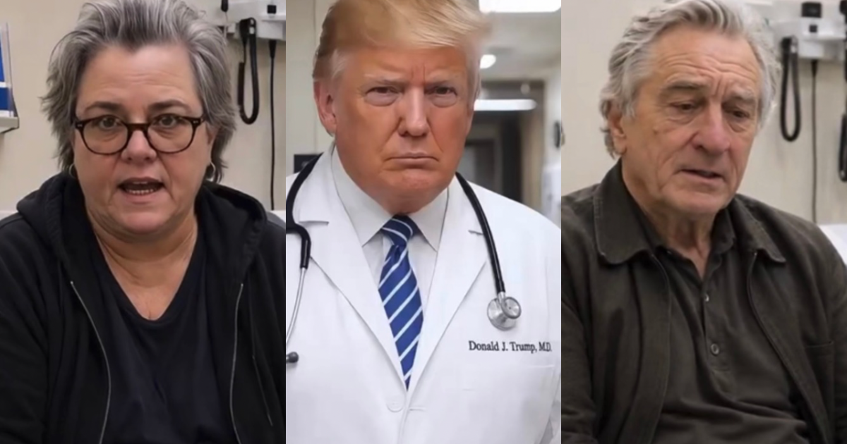 LOL! “I’m Dr. Trump” – Trump Posts AI Video of Himself Treating TDS with Testimonials From Rosie O’Donnell, Whoopi Goldberg, and Robert De Niro, Other Trump Hating Actors (VIDEO) – President Trump shared an AI-generated meme on Truth Social late Wednesday night, trolling Hollywood celebs and deranged talk show hosts, portraying them as sick people suffering from Trump Derangement Syndrome. “Have you or someone you know been diagnosed with TDS?
The post LOL! “I’m Dr. Trump” – Trump Posts AI Video of Himself Treating TDS with Testimonials From Rosie O’Donnell, Whoopi Goldberg, and Robert De Niro, Other Trump Hating Actors (VIDEO) appeared first on The Gateway Pundit. LOL! “I’m Dr. Trump” – Trump Posts AI Video of Himself Treating TDS with Testimonials From Rosie O’Donnell, Whoopi Goldberg, and Robert De Niro, Other Trump Hating Actors (VIDEO) – President Trump shared an AI-generated meme on Truth Social late Wednesday night, trolling Hollywood celebs and deranged talk show hosts, portraying them as sick people suffering from Trump Derangement Syndrome. “Have you or someone you know been diagnosed with TDS?
The post LOL! “I’m Dr. Trump” – Trump Posts AI Video of Himself Treating TDS with Testimonials From Rosie O’Donnell, Whoopi Goldberg, and Robert De Niro, Other Trump Hating Actors (VIDEO) appeared first on The Gateway Pundit.