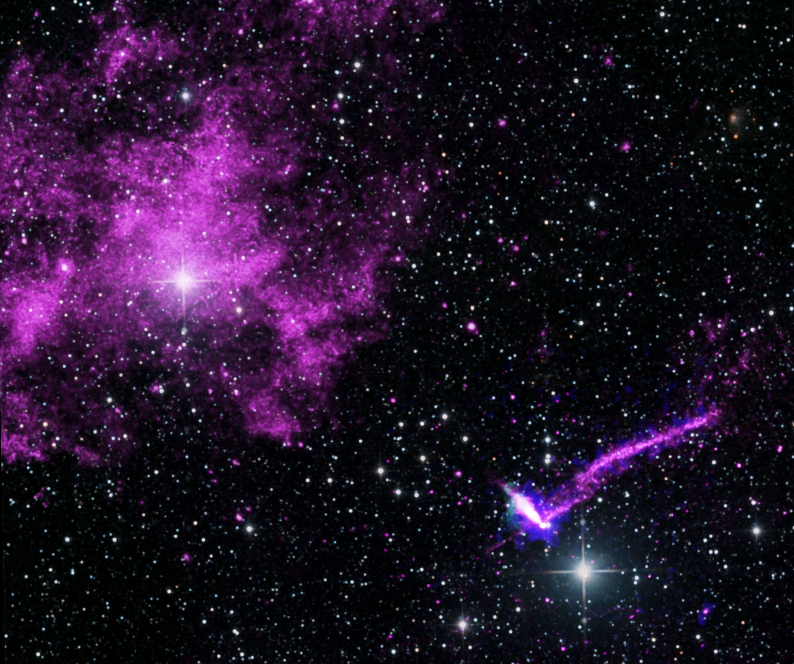 NASA’s Chandra and IXPE Study Pulsar in Lighthouse Nebula – Scientists using NASA’s IXPE (Imaging X-ray Polarimetry Explorer) directly measured the magnetic fields of PSR J1101−6101, a pulsar located within what is often referred to as the “Lighthouse” Nebula, for the first time. NASA’s Chandra and IXPE Study Pulsar in Lighthouse Nebula – Scientists using NASA’s IXPE (Imaging X-ray Polarimetry Explorer) directly measured the magnetic fields of PSR J1101−6101, a pulsar located within what is often referred to as the “Lighthouse” Nebula, for the first time.