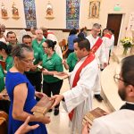 Parish Migrant Ministry leaders commissioned for immigration help and hope #Catholic - Bishop Kevin J. Sweeney commissioned 46 Parish Migrant Ministry leaders from five parishes in the Paterson Diocese, N.J., during a Spanish Mass on June 29 at St. Anthony of Padua Parish in Passaic, N.J. The ministry, launched in February, is part of the new Migrant Pastoral Ministry initiative of the diocese.
The initiative takes its name, “Come and See,” from the missionary spirit that inspires it. The ministry, formally known as the Ministry of Service, Accompaniment, and Justice, aims to form lay leaders equipped to respond to the needs of immigrant communities amid today’s pressing migration challenges.
Along with St. Anthony’s, the other parishes involved in Migrant Pastoral Ministry are St. Margaret of Scotland in Morristown, N.J.; St. Paul’s in Prospect Park, N.J.; St. Gerard Majella in Paterson, N.J.; and Our Lady Queen of Peace in Branchville, N.J.
During the commissioning, Bishop Sweeney handed each parish leader a Bible signed by him and a certificate. An initiative of the bishop, the new ministry operates under the guidance of Father Duberney Villamizar, pastor of St. Margaret’s and diocesan vicar for Hispanic Affairs.

Click here to subscribe to our weekly newsletter.

Concelebrating the Mass with Bishop Sweeney were the pastors of the five Migrant Pastoral Ministry parishes and Father Alex Gaitán, director of Migrant Pastoral Ministry for the Archdiocese of Newark, N.J.
Aligned with the Pope and the V Encuentro, Migrant Pastoral Ministry responds to the call of Pope Leo XIV to walk alongside those most in need and implements the priorities of lay leadership, immigration ministry, and faith formation outlined within the framework of the V National Encuentro.
Parish groups help those with immigration challenges, such as detention, deportation, passports, and citizenship, by providing or referring them to the proper resources. They also help them with immediate needs such as food and baby items.
“Everyone in Migrant Pastoral Ministry wants to make people in the pews aware of the needs of those around them and make sure we care for them,” said Miguel Rodríguez, diocesan coordinator of the ministry. “We want people to know we can help them with their migration issues by offering them the resources we have available. We also want to invite people in the pews to get involved to help,” he said.
The diocese launched the ministry on Feb. 21. Later, the ministry held a program rooted in Catholic Social Teaching and civic topics. Part of the training included a practice session on the Peace Circles technique, a tool designed to help process tensions arising from migration crises.
The Migrant Pastoral Ministry is currently active in the Archdioceses of Chicago, New York, Stockton, Joliet, Los Angeles, Baltimore, Newark, and Orange, Calif. With the addition of Paterson, nine dioceses now form this national network of immigrant-to-immigrant ministry.
For more information, contact Miguel Rodríguez at MRodriguez@patersonDiocese.org.
BEACON PHOTOS | JOE GIGLI
 [See image gallery at beaconnj.org] &nbsp;