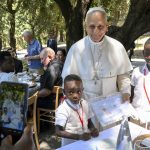 Pope Leo shares meal with vulnerable guests at Castel Gandolfo #Catholic – ROME (OSV News) — Under the Italian sun of Lake Albano and the shade of Castel Gandolfo’s Borgo Laudato si’ trees, Pope Leo XIV enjoyed lunch with people experiencing social vulnerability.
Around 200 people from the Diocese of Rome took part in the event on July 11. “Lunch with the Pope” was “a day of welcome and fraternity” within the Pontifical Gardens of Castel Gandolfo, the Vatican’s Laudato Si’ Center for Higher Education said in a statement.
Before the guests, including nearly 40 children, enjoyed the guided tour through the gardens, the day begun with Mass celebrated by Cardinal Fabio Baggio, general director of the Laudato Si’ Center for Higher Education, and concelebrated by Archbishop Luis Marín de San Martín, prefect of the Dicastery for the Service of Charity.
“I came without a prepared speech, but I did come with hunger — hunger for justice, hunger for genuine charity, hunger for a Church that truly knows how to open its doors, to welcome and receive everyone; where there is love for all and no one is an enemy, where all of us know how to live reconciliation, forgiveness and peace,” Pope Leo said, welcoming those present, as reported by Vatican News.

Click here to subscribe to our weekly newsletter.

Pope Leo recalled that one of the pope’s titles is the “Pontiff — a builder of bridges.”
“And today we too want to build a bridge with all of you, with your families, and with the society in which we want to live — a society marked by justice, where the causes of poverty can be eliminated and where the causes of the injustices that still exist in our world can be overcome,” Pope Leo said.
“This,” he said, “is the Church we want to be,” Vatican News reported.
Only a few months after taking upon the See of Peter, Pope Leo first met with people experiencing vulnerability from the Diocese of Albano. That meeting on Aug. 17, 2025, gave birth to an annual tradition of encounters with the underprivileged.
“Each year, a diocese will be invited to involve people living in situations of poverty, refugees, migrants, and others experiencing social vulnerability,” to let them experience ” the beauty of creation” and create an “opportunity to meet the Holy Father,” Laudato Si’ Center said.
Cardinal Baggio said in the July 7 press release that “Borgo Laudato si’ was created to show that the care of creation and the care of the human person are one and the same mission.”
“After Lampedusa, this day represents a new step in Pope Leo XIV’s journey towards the social peripheries of our time,” the cardinal said, referencing Pope Leo’s visit the prior weekend to an Italian island that serves as both a place of the hope of a new life and of the tragedy of those that never made it through the sea to Europe.
“At Borgo Laudato si’, the Holy Father meets people experiencing vulnerability, reaffirming that the Church is called to inhabit the places where human dignity calls for listening, closeness and hope,” Cardinal Baggio said.
The encounter embodies the Church’s service to the poor, Archbishop Marín, papal almoner, emphasized.
“The Holy Father’s choice confirms that charity consists of closeness, encounter and sharing. When the Church places the most vulnerable people at the center, it makes the Gospel visible and bears witness that no one is on the margins of God’s heart,” he said in the July 7 statement.
Pope Leo expressed his gratitude to those that organized the July 11 gathering, which included dozens of organizations that on a daily basis assist people experiencing vulnerability.
“Whenever we come together, whenever we share this spirit of encounter around the same table — the one table where Jesus is also present among us,” Pope Leo said, as reported by Vatican News.
“We are truly building a different world, a world of hope, a world that is a light in the midst of our own,” he added.
The pontiff urged that in a world fractured by “violence, hatred and discrimination,” communities need to “work together and strive always to be this kind of Church: a Church of justice, peace and love,” praying that in families of those that gathered in the Castel Gandolfo picturesque setting people “find peace, forgiveness and reconciliation.”
Cardinal Baldassare Reina, vicar general for the Diocese of Rome, said in the July 7 statement that the organizers “wanted the protagonists of this day to be people who are accompanied every day by parishes, Caritas, and the many ecclesial and social organizations of the Diocese of Rome,” adding that “the encounter with the Holy Father restores centrality to those who too often remain on the margins and calls the entire Christian community to the responsibility of welcome.”
Borgo Laudato si’ extended “their heartfelt thanks” to Ristorante L’Isola della Pizza in Rome, which “generously offered the lunch,” and to Bar Al Duomo in Albano Laziale, “which provided the welcome breakfast, contributing through their generosity to the success of the day.”
Paulina Guzik is international editor for OSV News. Follow her on X @Guzik_Paulina.