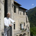 Pope Leo takes road trip to mountainside shrines during his summer vacation #Catholic – ROME (OSV News) — Pope Leo XIV took a road trip pilgrimage with his older brother to the scenic mountainside Sanctuary of the Most Holy Trinity in Vallepietra July 22 before stopping to pray in the Holy Cave in Subiaco, where a young St. Benedict sought refuge from the corruption of Rome in the early sixth century.
The Vatican said the pope traveled by car from Castel Gandolfo, where he is spending a few weeks in July, to the remote mountain sanctuary near the Italian region of Abruzzo, a roughly two-hour drive from Castel Gandolfo on winding mountain roads, then continued on to the Benedictine monasteries of St. Benedict and St. Scholastica in nearby Subiaco.
It was the second surprise pilgrimage the pope has made this week during his summer vacation. On July 20, he visited the Benedictine Abbey of Montecassino, where he prayed for peace at the tomb of St. Benedict.
The Holy Trinity sanctuary sits more than 4,500 feet up Mount Autore, on the border of Italy’s Lazio and Abruzzo regions. Built into the rock itself, the shrine draws many pilgrims, who climb the mountain trails on foot, carrying banners each year in the days after Pentecost leading up to Trinity Sunday.

Click here to subscribe to our weekly newsletter.

Inside, Pope Leo prayed before a revered historic fresco of the Holy Trinity, rendered in Byzantine style. He then greeted the shrine’s religious community and the faithful gathered there.
A video shared by one pilgrim showed the pope’s brother John Prevost stepping out of the backseat of the black car along with Pope Leo, surrounded by a slew of papal security personnel, to the surprise of visitors who had come to the shrine without expecting a papal visit.
Speaking off the cuff from a balcony of the shrine, Pope Leo told the pilgrims that the beauty of the mountain sanctuary “reminds us of the desire in all our hearts to seek God, to seek holiness, and to seek the help of God, who never abandons us.” Before departing, he greeted pilgrims individually; many kissing the pope’s ring.
The feast of St. Anne, whose chapel stands at the foot of the steps leading out of the Vallepietra shrine, is celebrated July 26, and the sanctuary has already begun the days of celebrations and pilgrimage leading up to the feast.
From Vallepietra, the pope traveled to nearby Subiaco, where St. Benedict of Nursia withdrew as a hermit in the early sixth century following the example of the Desert Fathers and laying the spiritual groundwork that would later lead him to be considered the father of Western monasticism.
At the Monastery of St. Benedict, the pope paused in silent prayer before a 13th-century fresco of St. Francis, the oldest existing portrait of the saint from Assisi who came to Subiaco as a pilgrim in 1223.
In the Sacro Speco, the “Holy Cave” where St. Benedict lived in solitude, Pope Leo kissed the knee of the saint’s statue, a longstanding custom among pilgrims, and led those present in the Lord’s Prayer.
The pope then went on to the Monastery of St. Scholastica, named for St. Benedict’s sister, where he shared lunch with the Benedictine community and toured the cloisters before the return drive to Castel Gandolfo.
The Subiaco monasteries have been regarded as a center of Benedictine spirituality for nearly a thousand years. The Holy Cave holds frescoes spanning centuries, with some dating back to as early as the 9th century. The Church of St. Scholastica, first built in 981 and rebuilt in Gothic style after a 1228 earthquake, was also home to Italy’s first printing press, established there by German monks.
Courtney Mares is Vatican editor for OSV News. Follow her on X @catholicourtney.