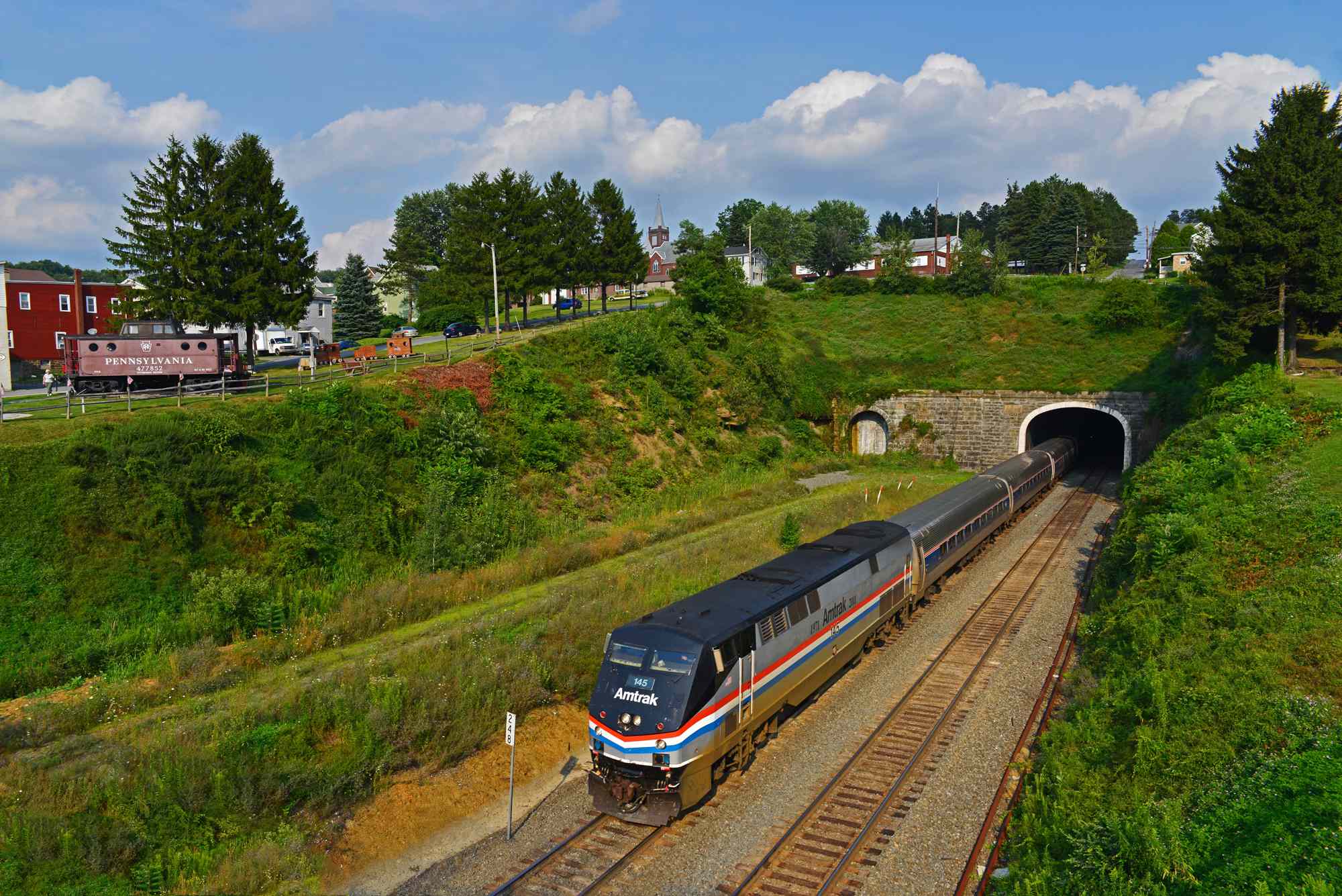 This 444-mile Amtrak Route Showcases the Scenic Heart of Pennsylvania—From Amish Country to a Famous Horseshoe Curve #Travel It’s one of the most beautiful ways to see the Keystone State.