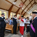 Totowa parish celebrates 100 years of faith, significant growth #Catholic - On July 12, St. James of the Marches Parish in Totowa, N.J., marked 100 years of faith with a centennial Mass celebrated by Bishop Kevin J. Sweeney. The parish began with a small but strong group of faithful and has grown into a dynamic community of 800 families.
Since its inception, St. James has served the Catholic community in the area by celebrating the Eucharist, attending to those in need, and administering the sacraments to all who wish to receive them.
“For this centennial, parishioners are celebrating 100 years of people living the Catholic Christian faith as members of St. James. It’s a time for our parishioners now to become inspired by what they accomplished as they move forward, guided by the pastoral staff,” said Father Marc Mancini, who became pastor of St. James in 2019.
St. James began in 1924 when Catholics in Totowa organized under the leadership of Franciscan Friars at St. Bonaventure Parish in nearby Paterson, N.J. A mission was established on July 4, 1926, and a hall on Grant Avenue and Church Street was outfitted to accommodate Masses.

Click here to subscribe to our weekly newsletter.

The Franciscans named the parish after a Franciscan saint: St. James of the Marches, a noted Italian preacher from the late medieval and early Renaissance period.
In 1928, St. James built a permanent church on Totowa Road. The mission became a parish in 1945, when diocesan clergy assumed administration of St. James. The Academy of St. James of the Marches opened the following year and continues to serve local youth. A new church was built in 1955.
St. James was originally founded by Italian Americans and today welcomes an increasing number of Hispanics and Eastern Europeans who have settled in Totowa. The parish holds periodic Spanish Masses, including for Our Lady of Guadalupe, and prayer services.
Along with Father Mancini, concelebrants of the July 12 centennial Mass included Father Joseph DeMarzo III, parochial vicar of St. James, and Father Joseph Mactal, parochial vicar of St. Cecilia Parish in Rockaway, N.J., who previously served St. James. Another concelebrant, Father Paul Iovino, spent 20 years at the parish starting in 1985, retired, and recently returned to live there.
In April, St. James began centennial celebrations with a brunch featuring a talk about the parish’s history by Msgr. Raymond J. Kupke, diocesan archivist.
Centennial festivities will continue Sunday, Sept. 27, with a concert for the dedication of a new organ by Maestro Hector Olivera at 4 p.m. in the church. There is no charge, but donations will be accepted after the concert. A banquet will also be held at The Grand in Totowa on Sunday, Nov. 8.
For questions about centennial celebrations, including obtaining tickets for the organ concert, call St. James at 973-790-0288.
BEACON PHOTOS | JOE GIGLI
 [See image gallery at beaconnj.org] &nbsp;