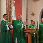 Bishop urges Passaic parishioners to ‘persevere in prayer’ #Catholic – Bishop Kevin J. Sweeney celebrated Sunday Mass at Our Lady of Fatima and St. Nicholas Parish in Passaic, N.J., during his pastoral visit on Aug. 16.
Concelebrating with Bishop Sweeney were Father Rolands Uribe, pastor of Our Lady of Fatima and St. Nicholas, and Father Gilberto Gutierrez, a retired priest of the Diocese of N.J. Deacon Luis Gil assisted with the liturgy.
During his homily, Bishop Sweeney reflected on the Gospel and the woman who approached Jesus, asking him to help her daughter. Despite initially feeling unheard, she persevered in faith and prayer.
Jessica Martinez

Click here to subscribe to our weekly newsletter.

Bishop Kevin J. Sweeney celebrated Sunday Mass at Our Lady of Fatima and St. Nicholas Parish in Passaic, N.J., during his pastoral visit on Aug. 16.
Concelebrating with Bishop Sweeney were Father Rolands Uribe, pastor of Our Lady of Fatima and St. Nicholas, and Father Gilberto Gutierrez, a retired priest of the Diocese of N.J. Deacon Luis Gil assisted with the liturgy.
During his homily, Bishop Sweeney reflected on the Gospel and the woman who approached Jesus, asking him to help her daughter. Despite initially feeling unheard, she persevered in faith and prayer.
Bishop Sweeney reminded the congregation that Catholics, too, can see themselves in the women from the Gospel when they turn to Jesus in moments when they feel unheard or are seeking his help. Her persistence serves as an example of the faith and the perseverance believers are called to have in our own lives.
“Jesus is inviting us today to give him a chance, and we have to persevere in prayer. We have to have the faith of that wonderful mom that didn’t stop asking.” Bishop Sweeney said.
Bishop Sweeney also invited the parish community to pray for those suffering in Colombia after a recent earthquake and for immigrants in Passaic facing difficult circumstances.
The message was echoed in the opening hymn, “Juntos como hermanos, miembros de una Iglesia vamos caminando al encuentro del Señor,” reminding the faithful that we journey
together as brothers and sisters as one Church toward the Lord.
Bishop Sweeney reminded the congregation that Catholics, too, can see themselves in the women from the Gospel when they turn to Jesus in moments when they feel unheard or are seeking his help. Her persistence serves as an example of the faith and the perseverance believers are called to have in our own lives.
“Jesus is inviting us today to give him a chance, and we have to persevere in prayer. We have to have the faith of that wonderful mom that didn’t stop asking.” Bishop Sweeney said.
Bishop Sweeney also invited the parish community to pray for those suffering in Colombia after a recent earthquake and for immigrants in Passaic facing difficult circumstances.
The message was echoed in the opening hymn, “Juntos como hermanos, miembros de una Iglesia vamos caminando al encuentro del Señor,” reminding the faithful that we journey
together as brothers and sisters as one Church toward the Lord.
PHOTOS | JESSICA MARTINEZ
 [See image gallery at beaconnj.org] &nbsp;