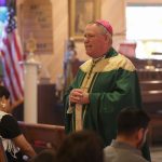 Catholic Hispanics welcome Bishop Sweeney for Mass in Branchville #Catholic – Bishop Kevin J. Sweeney visited Our Lady Queen of Peace (OLQP) Parish in Branchville, N.J., on Aug. 23 to celebrate a Spanish Mass for the Hispanic community.
Father Philip-Michael Tangorra, pastor of OLQP and an advocate in the Tribunal of the Paterson Diocese, N.J., and Father Dailon Lisabet, who provides pastoral care for the Spanish-speaking community in Sussex County, concelebrated the Mass.

Click here to subscribe to our weekly newsletter.

Bishop Sweeney preached about the importance of the Church and the sacraments and emphasized the Church’s and diocese’s commitment to welcoming and serving the Hispanic people.
A feast was held in OLQP’s parish hall after the Mass.
OLQP has a Hispanic Ministry, which aims to integrate Spanish-speaking people into all aspects of the Sussex County parish’s life. The parish has been holding events that bring together English and Spanish communities so they become more acquainted.
BEACON PHOTOS | DENNIS DALELIO
 [See image gallery at beaconnj.org] &nbsp;