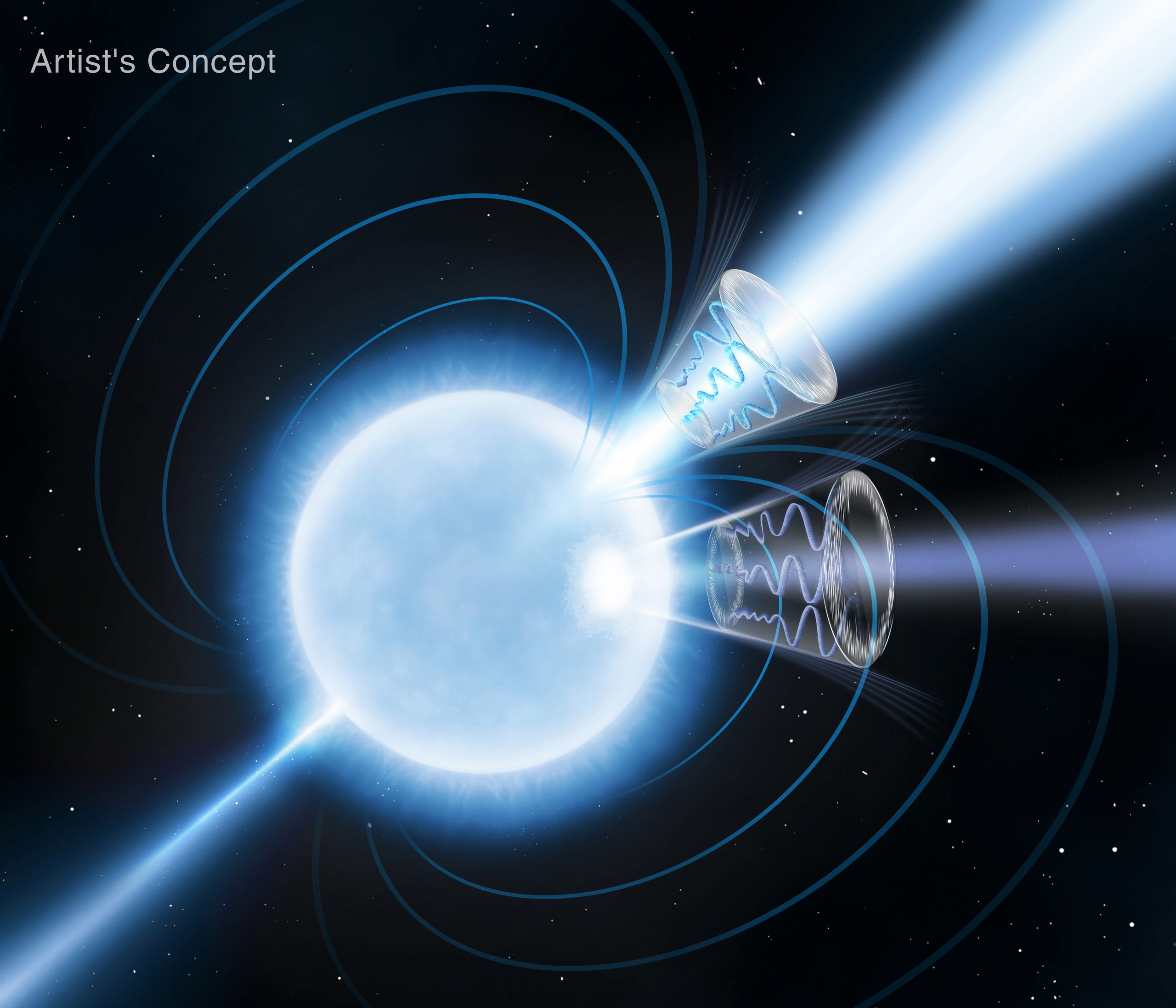 NASA’s IXPE Studies Magnetar – A first of its kind measurement of a magnetar may have captured empty space behaving in a way physicists have predicted for 90 years, but never directly observed. The results published Wednesday in Nature. NASA’s IXPE Studies Magnetar – A first of its kind measurement of a magnetar may have captured empty space behaving in a way physicists have predicted for 90 years, but never directly observed. The results published Wednesday in Nature.
