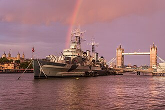 Picture of the day
HMS Belfast is a museum ship permanently moored in the Port of London. The ship was commissioned on this day in 1939
#ImageOfTheDay Picture of the day
HMS Belfast is a museum ship permanently moored in the Port of London. The ship was commissioned on this day in 1939
#ImageOfTheDay