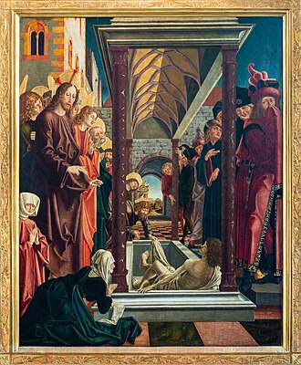 Picture of the day





The Raising of Lazarus at the St. Wolfgang Altarpiece of the Catholic parish- and pilgrimage church St. Wolfgang im Salzkammergut, Upper Austria. Michael Pacher, 1471–79, set up in 1481. Today is the feast day of St. Lazarus in Western Christianity.
 #ImageOfTheDay