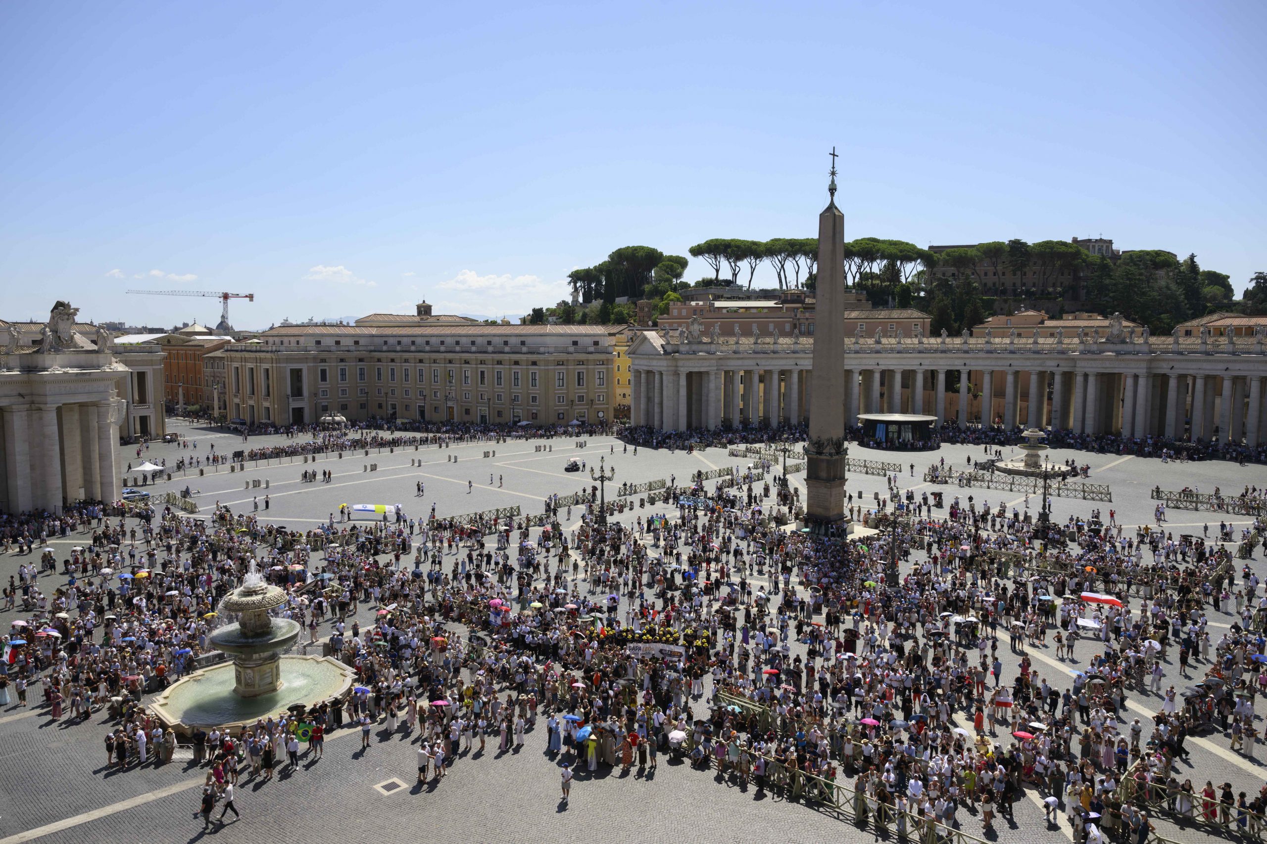 Pope Leo XIV remembers victims of Ebola and mining disaster in Central Africa #Catholic During his Aug. 23 Angelus address at the Vatican, Pope Leo XIV remembered the victims of an Ebola outbreak in the Democratic Republic of Congo and of a deadly mining landslide in the Central African Republic.“In my prayers, I often remember the Democratic Republic of the Congo, especially in light of the spread of the Ebola epidemic, which is sadly claiming many lives. I encourage on the part of the international community a response that also involves local communities in efforts of prevention, so that many human lives may be saved,” Leo said.The recent Ebola outbreak in the Democratic Republic of Congo was first declared in May 2026, claiming the lives of close to 2,500 people, according to an Aug. 21 BBC report. The country is currently distributing a vaccine against the virus, and public health officials have declared it the deadliest outbreak in the country’s history.On Aug. 18, a landslide at a gold mine near Zamboyé in western Central African Republic buried and killed more than 100 workers, according to an Aug. 19 BBC report. Rescue efforts are ongoing for potential survivors, and Pope Leo prayed for all those who lost their lives in the disaster.“I am also close to the people of the Central African Republic, who are mourning the victims of the collapse at a mine in Zamboyé. May the Lord receive those who have lost their lives and sustain efforts to ensure safety and respect for the law at mining sites,” the pope said.‘Who is Jesus for me?’During his Angelus, Leo also preached on the Gospel of the day, in which Jesus asks his disciples about his identity and Peter’s confesses his faith in Jesus as the Son of God.The pope noted that the question of Jesus’ identity is decisive for one’s everyday experience of discipleship.“The question that is put to us each day — who is Jesus for me, and what does his presence mean in my life? — emerges especially in prayer and when we meditate on the Gospel,” Leo explained.
 
 The faithful gathered in St. Peterʼs Square for Pope Leo XIVʼs Angelus address on Aug. 23, 2026. | Credit: Vatican Media
 
 “In our daily lives, in short, we can discover whether the Lord Jesus is for us merely a great figure of history … or the Christ of God, the One sent to bring us into the love of the Father and to transform our lives and the world in which we live,” the pope added.The pope then encouraged the faithful not to be content with their own convictions about Christ, but to “remain open to an authentic relationship with Christ.”“Yet Jesus calls us to give a personal response, to know him more closely and to allow ourselves to be shaped by friendship with him through an ever new encounter. This may also ask us to follow unfamiliar paths and to make choices different from those we had imagined.”