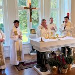 Bishop to Catholics: let 9/11 heroes energize your vocations #Catholic – On the 25th anniversary of the Sept. 11, 2001 terrorist attacks, Bishop Kevin J. Sweeney urged Catholics to find inspiration from the “ordinary heroes” of that terrible day as they live their faith and the vocation to which Christ has called them. He said these heroes “were filled with the gifts of the Holy Spirit,” courageously sacrificing their lives to save others that day.
Bishop Sweeney offered those reflections on Friday as the main celebrant and homilist of a Memorial Mass for the 9/11 anniversary for the staff of the Paterson Diocese, N.J., in the chapel of St. Paul Inside the Walls in Madison, N.J. The faithful joined their fellow Americans across the country to “never forget” a quarter-century since that horrible day that shocked and changed the United States and the world.
Today, parishes around the diocese are prayerfully holding Memorial Masses and prayer services. They will pray for the souls of the victims, God’s continued comfort for their families and friends, the safety of first responders, and for God’s peace for the world.
In his homily, Bishop Sweeney praised the 9/11 heroes: first responders who assisted at the catastrophic disaster sites, including those who perished in the line of duty, and airline passengers who tried to stop the hijackers. Almost 3,000 people perished at the World Trade Center that day, but 17,000 were saved thanks to people who laid down their lives, he said.
“These ordinary people showed extraordinary courage, generosity, and wisdom, and the gifts of the Holy Spirit in the most challenging moments,” said Bishop Sweeney, who mentioned the 250th birthday of the nation this year. “We saw our country at our best on that day [9/11]. We saw citizens who were grateful for the freedoms that they received, because others were willing to sacrifice for previous generations,” he said.
These heroes modeled how Catholics should live their faith and “try to be open to God’s will and respond to our vocation” in their various roles in life, Bishop Sweeney told the congregation at St. Paul’s. In our vocations, Jesus calls all Catholics to become “servant leaders,” he said.
“We remember those who were lost 25 years ago. They gave so much. We remember them with gratitude, and we pray that we might be the disciples that Jesus is calling us to be, asking that we would be filled with the gifts of the Holy Spirit,” he said.
Concelebrating the Memorial Mass with Bishop Sweeney were Msgr. T. Mark Condon, diocesan vicar general and moderator of the Curia and pastor of Our Lady of the Holy Angels Parish in Little Falls, N.J.; Father Jared Brogan, director of the diocesan Worship Office and pastor of St. Brendan and St. George Parish in Clifton, N.J.; Father Pawel Tomczyk, diocesan vicar for evangelization at St. Paul’s; Father Charles Lana Jr., director of the diocesan Vocations Office; and Msgr. Joseph Anginoli, a retired diocesan priest and adjutant judicial vicar for the diocesan Tribunal.
On social media, Bishop Sweeney added, “As we remember, we pray and, as Archbishop Hicks reminded us in a powerful homily yesterday, ‘healing takes time, Hope is Eternal.’ May they rest in Peace as we continue to pray and work for Peace on Earth.”

Click here to subscribe to our weekly newsletter.