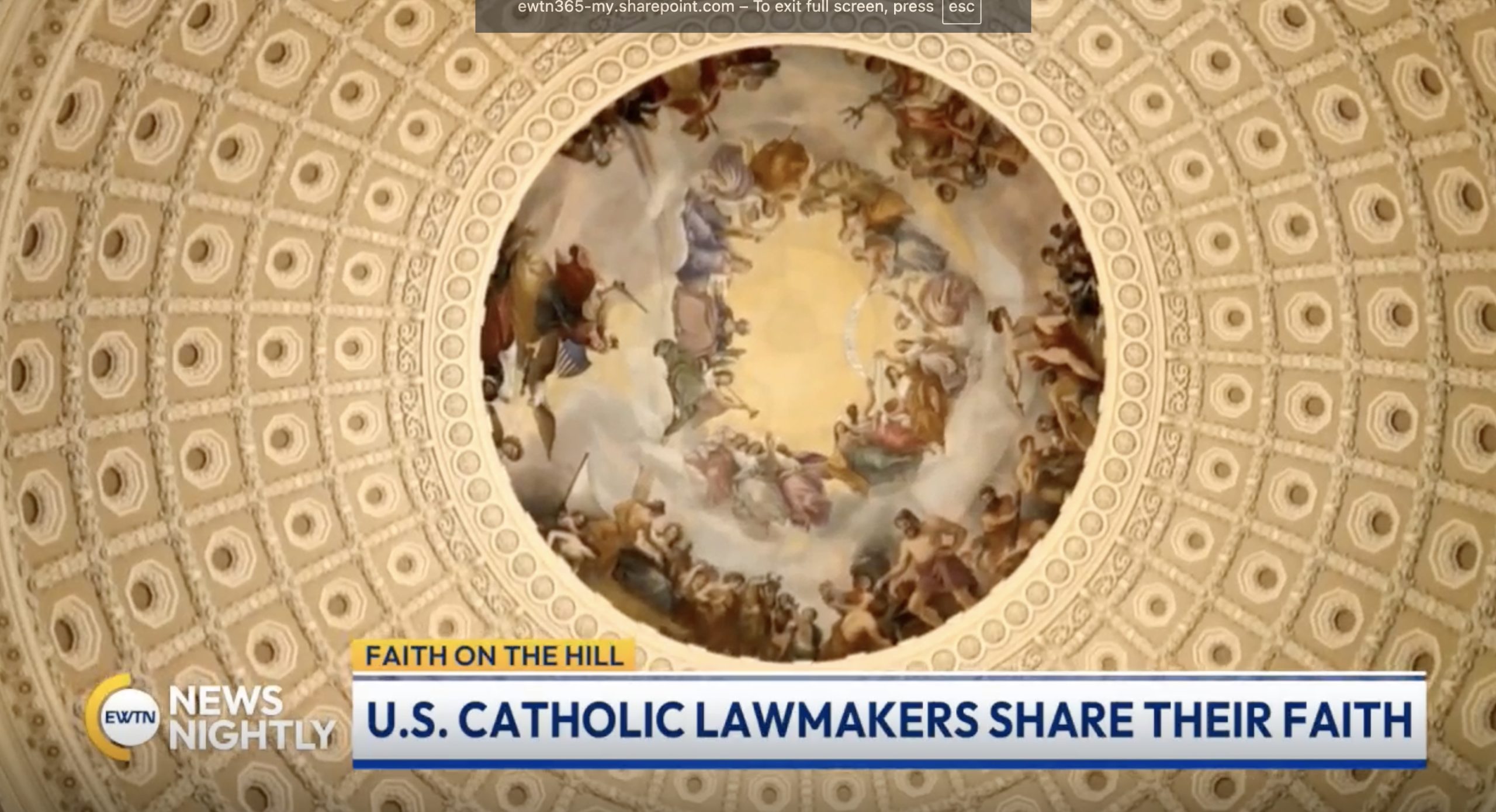 Faith on the Hill: Catholic members of Congress share how faith shapes their lives and work #Catholic For many of the 150 Catholics serving in the 119th Congress, faith plays an important role in their lives and work.The current number of Catholic lawmakers on Capitol Hill is slightly higher than the previous Congress, with Catholics accounting for more than 28% of the members of the United States House of Representatives and Senate. Of the Catholic members, 126 serve in the House and 24 in the Senate, according to a report from the Pew Research Center.In this special report, EWTN News Capitol Hill correspondent Erik Rosales spoke with various Catholic members of Congress about their faith and how they live it in their work.Sen. Eric SchmittSen. Eric Schmitt, R-Missouri, grew up a cradle Catholic and said his parents instilled in him the importance of having a personal relationship with Christ at a young age.“I grew up in St. Louis, which is a very Catholic town and has been referred to as the Rome of the West because per capita, very Catholic,” Schmitt told Rosales.A “conversation back home, it might very easily start … ‘What parish are you at? or ‘What parish did you grow up in?’” Schmitt said.At 17, Schmitt went to a Jesuit retreat house that had a profound impact on him. Later, when his son was born with a rare genetic condition, Schmitt would often return to the Jesuits for prayer.It “was a seed that was planted … when I was confronted with this really kind of difficult situation. I went back there, and it was a profound experience,” he said. “I go back every year. Itʼs a … weekend silent retreat. And that keeps me very rooted.”When working busy days on the Hill, Schmitt said he looks to prayer.“Iʼll listen to a podcast by Bishop [Robert] Barron or Father Michael Schmitz,” he said. “I think technology now too has allowed a different avenue for people to … maintain their faith and grow their faith.”Even “if itʼs five or 10 minutes, it really does help me kind of start the day right,” Schmitt said.Rep. John RutherfordRep. John Rutherford, R-Florida, also spoke about leaning on his faith when working in a hectic position, often by attending Mass and saying the rosary.“In Ephesians 2:10, it says, ‘for we are all Godʼs workmanship, created in the image of Christ Jesus to do good work,’ which he prepared … in advance for us to do,’” Rutherford said. “So heʼs got work out there that heʼs prepared for me to do,” he continued.While Rutherford’s Catholic faith is incorporated into his day-to-day life, he shared that was not always the case. He grew up in the United Methodist Church, but at about 14 years old, “fell away from the church,” he said.After becoming a police officer in Jacksonville, Florida, Rutherford’s perspective on faith changed. Witnessing crimes made him question his own mortality.“So I went back to the Bible, and I read the Bible literally cover to cover, not once but twice,” he said.Rutherford returned to the Methodist Church, while his wife and kids attended Catholic Mass. After reading about the Methodist Churchʼs seven principles, he realized he didnʼt agree with them.“It was a long process, but I finally read a book by Pope John Paul II, ‘Crossing the Threshold of Hope,’ and that explained where the authority of the Church is,” Rutherford said. “And how itʼs passed down through the papacy.”After his research, and inspired by the true Church and presence of Jesus in the Eucharist, Rutherford entered the Catholic Church.Rep. Mark MessmerRep. Mark Messmer, R-Indiana, said he has spent his life putting God, family, and community first.It was during his time as a state legislator that a colleague invited Messmer and his wife to attend a Cursillo, a retreat focused on showing Christian laity how to become effective leaders and how to use the Gospel in daily life.“It ignited a passion and a love for Christ, and a love for the Eucharist that I always said I wanted. And then it gives you the tools [for] your prayer life, study life, and evangelization, how to live that out on a daily basis,” he said.Messmer said he stays grounded with daily Mass and his Friday morning prayer group. He and his family also all join together for a weekly group call to catch up and join for “spiritual reinforcement.”Rep. Stephanie BiceRep. Stephanie Bice, R-Oklahoma, converted to Catholicism in college after she started going to Mass with her now husband.Bice served six years in the Oklahoma Senate and later ran for U.S. Congress. She joined a number of women who have been elected over the past two cycles.“Not every woman believes that … you should be able to terminate pregnancies up to birth,” Bice said. “So you had a groundswell of women consider running for congressional seats and Senate seats,” she said.While serving on Capitol Hill, Bice said she turns to prayer and the comfort of the Blessed Mother.“I stumbled across a group of staffers that actually pray the rosary on fly-in days in the morning,” she explained. “I said, ‘Hey, can a member come?’ And they were delighted that I would even ask.”One highlight of her congressional career was meeting Pope Francis at the Vatican. The invitation came from Rep. James Langevin, a fellow Catholic and Democrat from Rhode Island.Pope Francis “looked at my husband and I after blessing us both, and he said: ‘Will you pray for me?’ And that was pretty profound,” Bice said.Rep. Robert Onder“Really, my Catholic faith has motivated me my whole life, my whole career, and really motivated in many ways the direction my life has taken,” Rep. Robert Onder, R-Missouri, said.Onder said his faith was present in his work trying to pass a religious liberty bill in the Missouri Senate and through his fight to protect the conscience rights of physicians who are forced to perform abortions.As a medical doctor, Onder detailed the present problem in some states and hospitals, which “want to force physicians to participate in abortions, participate in vitro fertilization or artificial contraception, and, of course, more recently, participate in euthanasia.”Onder said his political service has been motivated by love of God, family, and country. He said he stays rooted in faith by attending daily Mass. He said he also enjoys talking with other lawmakers about their love for Christ.“Speaker [Mike] Johnson is absolutely a brother in the Christian faith and a very, very strong believer,” Onder said. “It does give me a lot hope and a lot of encouragement to serve with other people who really take their faith seriously.”Rep. Riley MooreRep. Riley Moore, R-West Virginia, said his Catholic faith is “is the most important thing” in his life.“It forms me — every decision I make, everything that I do here on the Hill, it is central to my life. Iʼm always praying to be able to deepen my faith, be a strong family man, and then also my service.”“So itʼs my faith, my family, my service to my state, my country. But faith comes first.”“Canʼt always be easy to discern Godʼs will, particularly in a place that is more about individual will and not Godʼs will,” Moore said. “Iʼm trying to re-center myself towards that. Thatʼs that gravitational pull for me that Iʼm always trying to get back to.”Moore started as a Hill staffer on the House Foreign Affairs Committee, working under the late Rep. Henry Hyde, R-Illinois. One of his priorities is drawing attention to the persecution of Christians around the world, especially in Nigeria.While in Nigeria, “I met a woman who had had all five of her children murdered, murdered by Islamic terrorists,” Moore said. “I met another woman who had her two daughters and husband killed right in front of her, and then they killed her unborn child.”“As we know and weʼve heard many times, and itʼs so true that there is salvation through suffering. I think that … their suffering offers us salvation as well by doing something here,” he said.House Majority Whip Tom EmmerMajority Whip of the U.S. House of Representatives Tom Emmer discussed how his faith was largely inspired by his family, including his father, who attended daily Mass.“The example that they set is, I believe, why I am who I am,” said Emmer, R-Minnesota.Emmer also detailed the trials of his faith, including the loss of his sister Bridget, who died of breast cancer at 38 years old.Emmer said he was angry at the Lord and had doubts about Godʼs will because of his sisterʼs suffering. A conversation with Bridget during her chemotherapy treatment was a pivotal moment for him and his faith.“She looked at me and she said, ‘Tom, would I love to live forever? Absolutely. But Iʼm not going to,’” he explained. His sister added: “I have lived a good life. If God comes and calls me today, so be it.”Emmer said her words brought him away from his own anger with the Lord. Now his message to others is to put God first while living each moment to the fullest.