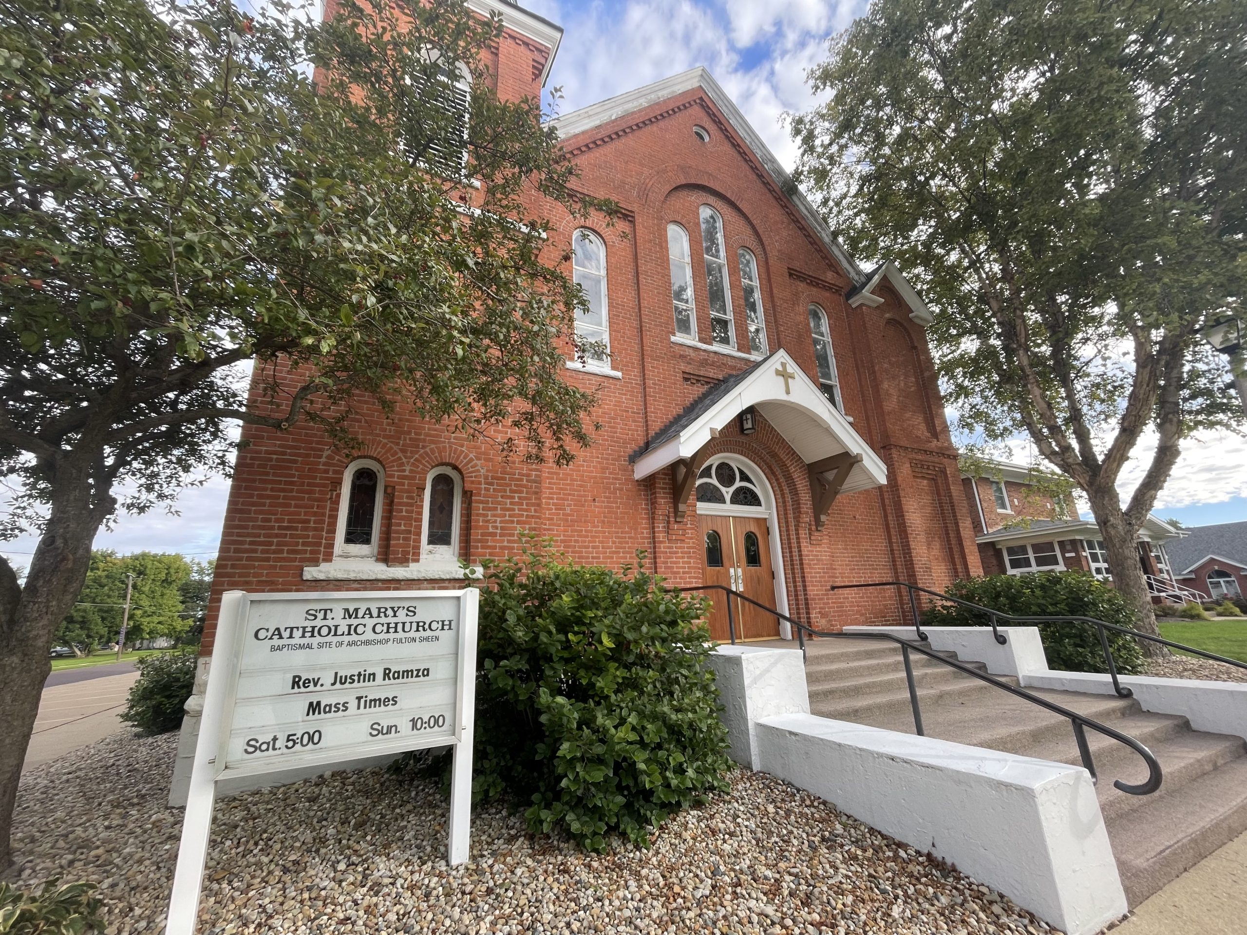 Illinois bishop announces first-ever parish to be named after Blessed Fulton Sheen #Catholic Bishop Louis Tylka of the Diocese of Peoria, Illinois, announced at the end of a Mass celebrated on Saturday the first-ever parish named for Blessed Fulton Sheen.The combined parish of St. Mary in El Paso, Illinois — where Sheen was baptized — and St. John in Benson, Illinois, will be the first parish in the world to be named after the new blessed. While the buildings themselves will retain their original names, the new parish name will take effect on Dec. 9, Sheen’s feast day, Tylka said.“This has been a remarkable week of firsts for the Diocese of Peoria and the universal Catholic Church,” Tylka said in a statement released later on Sept. 26. “We have celebrated Archbishop Fulton Sheen becoming the first American-born bishop to be declared Blessed. For the first time, we have heard his name invoked as a Blessed in the Eucharistic Prayer. For the first time, we have prayed the Collect given to the Church for his feast. And today, I have the great joy of announcing another first: the establishment of the first parish in the world named Blessed Fulton Sheen Parish.”The Sept. 26 Mass — celebrated by Bishop John Barres of the Diocese of Rockville Centre, New York, who was baptized as a baby by Sheen — was one of many celebrated in thanksgiving for the beatification of Sheen, who was declared “blessed” on Sept. 24 in St. Louis.“There is something profoundly fitting about this new parish carrying his name,” Tylka continued in the statement. “It was at St. Mary Church in El Paso that Fulton John Sheen was baptized. There, his life in Christ began. From those waters of Baptism flowed a remarkable life of faith, priesthood, preaching, teaching, missionary discipleship and evangelization that eventually touched millions of people around the world.”A person must be proclaimed “blessed” by the Church before a parish can be named after him or her, Tylka explained to EWTN News’ Mark Irons on Saturday outside of St. Mary’s Church. Tylka said he signed the decree to name the parish after Sheen on Friday morning, less than 24 hours after Sheen’s beatification.“It’s great,” Tylka said when asked by Irons what he thought about having the parish named after Sheen. “This is where he was baptized, this parish church — which will still be St. Mary’s Church, but it is St. Mary’s Church of Blessed Fulton Sheen Parish — to know that connection, that we’re continuing on that faith that God has given to us that he witnessed so well, just immense pride and certainly for the folks here … to be able to know that theirs is the first parish to ever honor the blessed.”TweetSheen, despite his humble origins in small-town Illinois, aspired to great things as an academic and as a communicator of the Catholic faith. On Thursday, before a crowd of more than 50,000 at The Dome at America’s Center in St. Louis, the farm-boy-turned-mass-media star was declared “blessed” after the reading of a decree signed by Pope Leo XIV, a fellow Midwesterner.Via his decree, Pope Leo announced Blessed Sheen’s feast day will be on Dec. 9, the anniversary of his death. His feast day is expected to be on the calendar of the Catholic Church in the United States.Sheen was born in Illinois in 1895 and ordained a priest of the Diocese of Peoria in 1919. He later became an auxiliary bishop for the Archdiocese of New York and then bishop of Rochester, New York.His international fame was largely due to his ability to use the new forms of media of his time to proclaim the Catholic faith.Through his television program “Life Is Worth Living,” broadcast during the 1950s, Sheen brought reflections on faith, morality, and the meaning of life into millions of homes, becoming one of the most recognizable Catholic figures on American television.Mark Irons and Jonah McKeown contributed to this report.This story was updated at 4:02 p.m. ET on Sept. 26, 2026, with the statement from the Diocese of Peoria/Bishop Tylka and comments to Mark Irons.