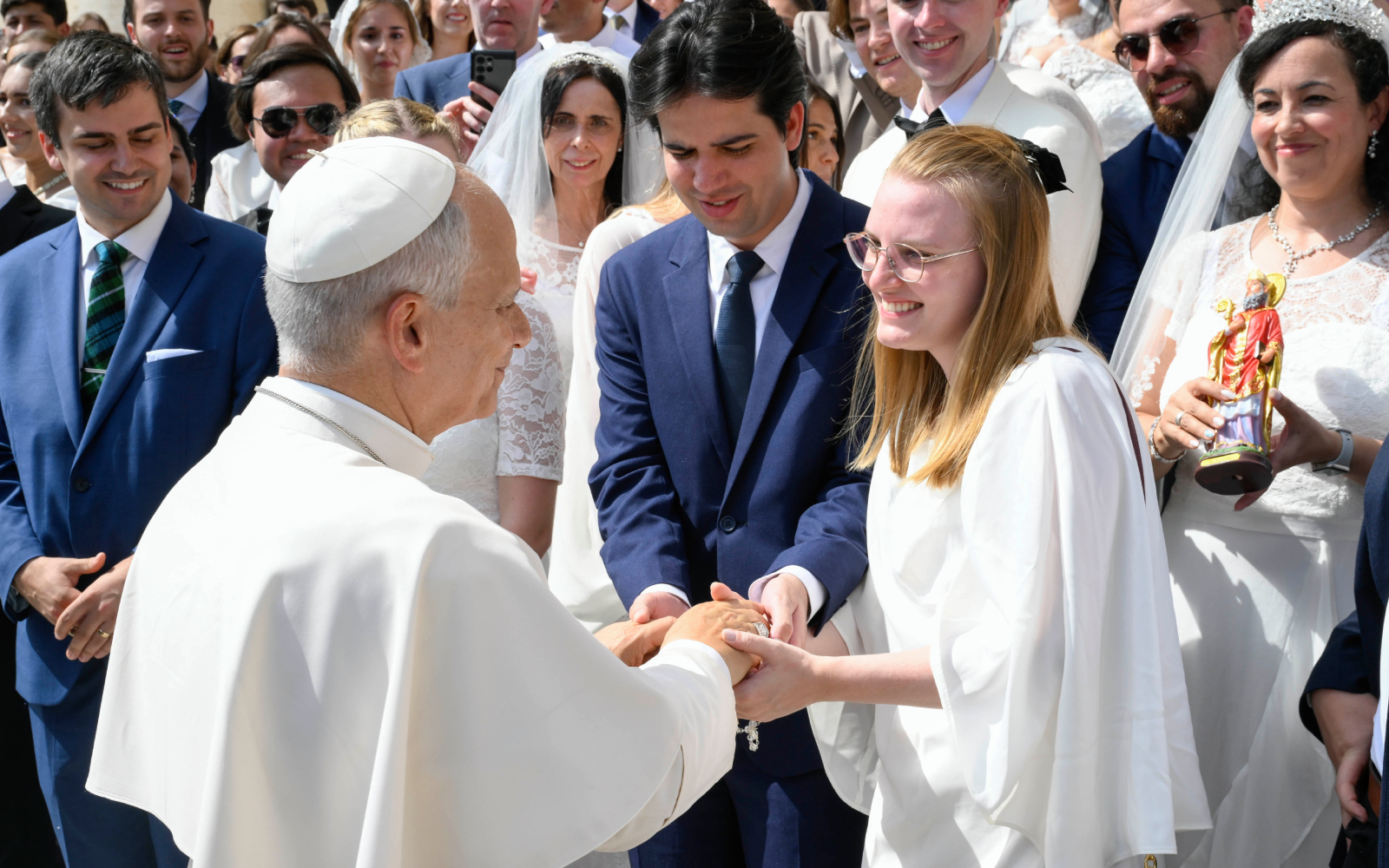 Love is not a feeling but a decision, Pope Leo XIV tells couples – #Catholic – Pope Leo XIV reflects on human love in the prologue to the new edition of “YouCat: Love Forever,” emphasizing that it is not a fleeting feeling but rather “a decision, a journey, and a lifelong covenant.”This version of the catechism, aimed at young people preparing for the vocation of marriage, is scheduled for release in November. The first edition of this catechism was published one week after the passing of Pope Francis in May 2025.“Your heart longs for love, a deep, passionate, and enduring love,” notes Leo XIV, emphasizing that this desire is no accident but rather “a sign that you were created for love.”Reflecting on this teaching, Pope Leo emphasizes that "God himself can make his presence felt within human love and transform it," such that “he endows us with the capacity to love as he loves: by serving through a generous gift of one’s self, and if necessary, by forgiving."Regarding love between a man and a woman, the pope says it “may pierce the heart like an arrow, swiftly and impetuously,” yet it does not stop there, for “it is not an ephemeral or fleeting sentiment.”“It is much more,” the pope adds. “It is a profound ‘yes’ to the other, a decision, a journey, and a lifelong covenant,” when it reflects Godʼs love.He further explains that “solid, deep relationships are built together on mutual trust, on that ‘forever’ that beats at the heart of every vocation,” with a love that “asks first: ‘How can I love as Christ has loved?’ and puts the question ‘What will I receive?’ in the background.”Loving to the point of death: ‘The DNA of Christianity’The Holy Father also takes the opportunity to explain to young people that something of the divine mystery is revealed in marriage: “When a man and a woman give themselves completely to one another in love, God comes alive in their midst. Their fidelity, their forgiveness, and their daily striving for the good are a reflection of Christʼs love for his Church.”He also encourages young people not to fear the depth of the “great love” to which they are called, because “it is strong enough to overcome difficulties and great enough to sustain you throughout your entire life.”This love “is not perfect, but grows in the light of faith”; it is “a gift from God, and we cannot produce it on our own.” Unlike human love, often clouded by selfish desires, it “is selfless, patient, and kind, possessing all those wonderful qualities St. Paul lists in the Letter to the Corinthians.”The pontiff writes that “we behold the most beautiful image of true love when we look at the cross of Jesus Christ,” which confirms that “he loves us so much that he was willing to die for us. This is the DNA of Christianity, the commandment of Christ.”Finally, Pope Leo expresses his appreciation for the new edition, which features numerous testimonies from young people in over 30 countries, testifying “that the ideal to which Christ calls us is a fascinating treasure” and constitutes an invitation to open oneʼs heart “to a plan greater than any human dream.”It serves as preparation for a “yes” that is good not just for a day, but for a lifetime; a “yes” that, like Godʼs love, is tireless and faithful, the pope explains, saying he prays that young people respond “with confidence and courage to the most beautiful of all vocations: the vocation to love.”This story was first published by ACI Prensa, the Spanish-language sister service of EWTN News. It has been translated and adapted by EWTN News English. Love is not a feeling but a decision, Pope Leo XIV tells couples – #Catholic – Pope Leo XIV reflects on human love in the prologue to the new edition of “YouCat: Love Forever,” emphasizing that it is not a fleeting feeling but rather “a decision, a journey, and a lifelong covenant.”This version of the catechism, aimed at young people preparing for the vocation of marriage, is scheduled for release in November. The first edition of this catechism was published one week after the passing of Pope Francis in May 2025.“Your heart longs for love, a deep, passionate, and enduring love,” notes Leo XIV, emphasizing that this desire is no accident but rather “a sign that you were created for love.”Reflecting on this teaching, Pope Leo emphasizes that "God himself can make his presence felt within human love and transform it," such that “he endows us with the capacity to love as he loves: by serving through a generous gift of one’s self, and if necessary, by forgiving."Regarding love between a man and a woman, the pope says it “may pierce the heart like an arrow, swiftly and impetuously,” yet it does not stop there, for “it is not an ephemeral or fleeting sentiment.”“It is much more,” the pope adds. “It is a profound ‘yes’ to the other, a decision, a journey, and a lifelong covenant,” when it reflects Godʼs love.He further explains that “solid, deep relationships are built together on mutual trust, on that ‘forever’ that beats at the heart of every vocation,” with a love that “asks first: ‘How can I love as Christ has loved?’ and puts the question ‘What will I receive?’ in the background.”Loving to the point of death: ‘The DNA of Christianity’The Holy Father also takes the opportunity to explain to young people that something of the divine mystery is revealed in marriage: “When a man and a woman give themselves completely to one another in love, God comes alive in their midst. Their fidelity, their forgiveness, and their daily striving for the good are a reflection of Christʼs love for his Church.”He also encourages young people not to fear the depth of the “great love” to which they are called, because “it is strong enough to overcome difficulties and great enough to sustain you throughout your entire life.”This love “is not perfect, but grows in the light of faith”; it is “a gift from God, and we cannot produce it on our own.” Unlike human love, often clouded by selfish desires, it “is selfless, patient, and kind, possessing all those wonderful qualities St. Paul lists in the Letter to the Corinthians.”The pontiff writes that “we behold the most beautiful image of true love when we look at the cross of Jesus Christ,” which confirms that “he loves us so much that he was willing to die for us. This is the DNA of Christianity, the commandment of Christ.”Finally, Pope Leo expresses his appreciation for the new edition, which features numerous testimonies from young people in over 30 countries, testifying “that the ideal to which Christ calls us is a fascinating treasure” and constitutes an invitation to open oneʼs heart “to a plan greater than any human dream.”It serves as preparation for a “yes” that is good not just for a day, but for a lifetime; a “yes” that, like Godʼs love, is tireless and faithful, the pope explains, saying he prays that young people respond “with confidence and courage to the most beautiful of all vocations: the vocation to love.”This story was first published by ACI Prensa, the Spanish-language sister service of EWTN News. It has been translated and adapted by EWTN News English.