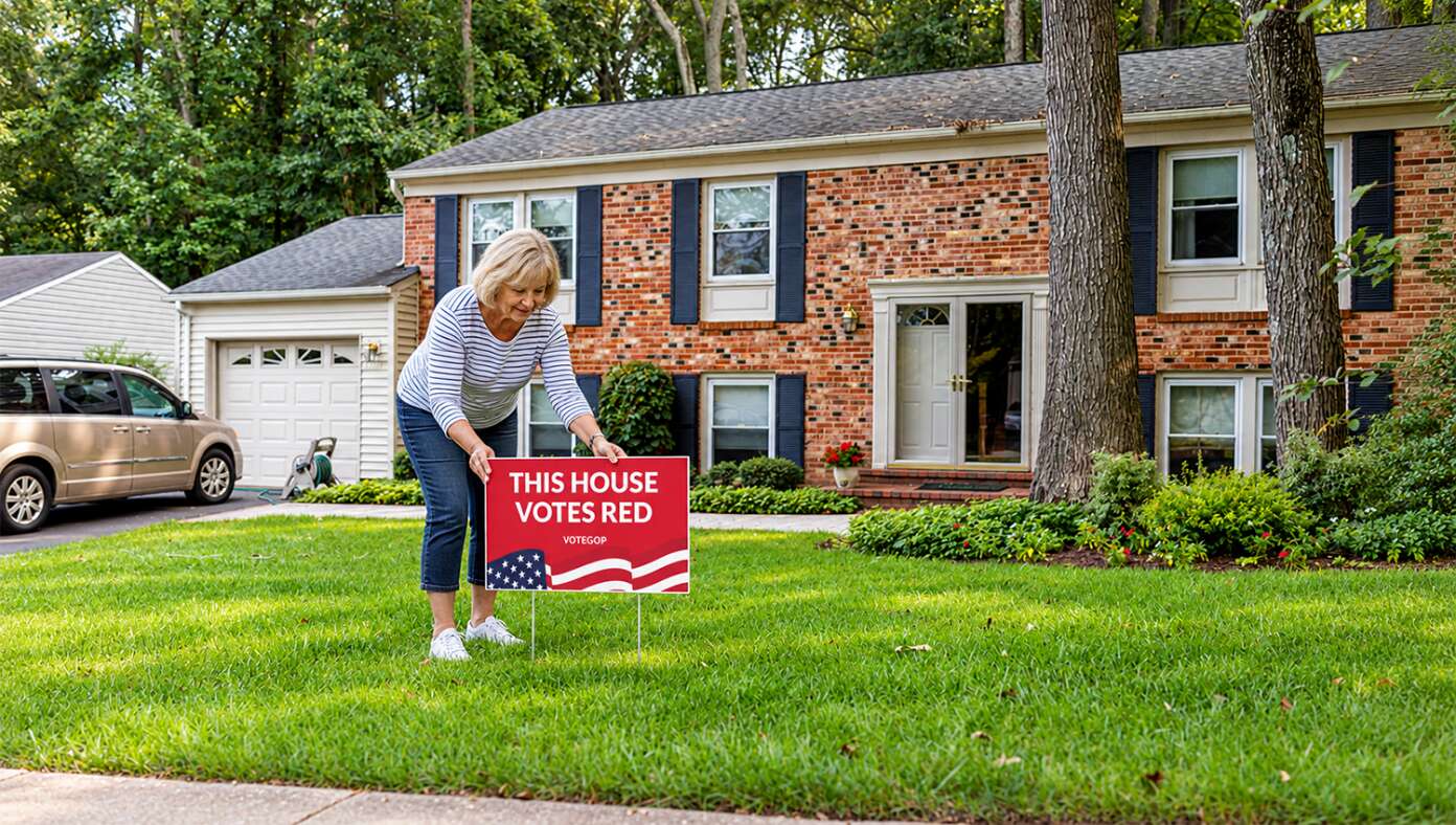 National Election Swayed As Beverly From Nebraska Puts Political Sign In Yard #BabylonBee – KEARNEY, NE — The tide turned this morning in the upcoming national midterm elections after Beverly Franks from Nebraska put a political sign in her front yard.