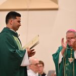 New pastor unites Paterson parish during historic merger #Catholic – Two Catholic churches in the Stoney Road section of Paterson and Woodland Park, N.J., became one parish on Divine Mercy Sunday this year, on April 12, when Our Lady of Pompei (OLP) and St. Bonaventure parishes were merged into the newly formed Padre Pio Parish.
Father Manuel Cuellar, Padre Pio’s pastor since that day, knew that bringing distinct, bilingual parish communities into one cohesive Catholic parish wouldn’t happen immediately.
Bishop Kevin J. Sweeney officially installed Father Cuellar as pastor of Padre Pio on Sept. 12. The new pastor used the last few months to weave the parish communities into a tapestry of God’s presence among the faithful. Padre Pio has been providing three Masses at each of the parish’s two churches, while also helping connect each former parish into the shared ministries of the singular Padre Pio Parish.
“We are one now,” Father Cuellar said. “Instead of two or four, we are one.”

Click here to subscribe to our weekly newsletter.

The newly formed parish is officially named for St. Pio of Pietrelcina, also known as “Padre Pio. With the merger streamlining the administration of St. Bonaventure’s and OLP parishes, each with its own histories and traditions, both churches have remained open with adjusted Mass schedules to ensure the parish continues to meet people’s spiritual and pastoral needs.
During this merger, Father Cuellar has encountered people who often want to hold onto their traditions. Yet he sees the steps his parishioners have taken to embrace each other and unify.
“People were attached to their own buildings. People were attached to their own cultures. They wanted the same Mass times at the beginning. Now, I think they understand it in a better way.” Father Cuellar said. “Instead of two different communities, I see one now trying to be together, trying to celebrate together, trying to get to know each other,” he said.
Father Cuellar’s installation Mass provided an impactful example of how two parishes with a combined 260 years of distinct traditions have become one.
The installation Mass for Father Cuellar was held at the St. Bonaventure Church site and celebrated in English and Spanish. The liturgy utilized two different sets of lectors and music ministries working together to create one unified faith experience.
“It was such a beautiful Mass. You really felt the love,” said Raysa Gonzalez, a parishioner who came from OLP and assists with Mass planning and the team of lectors.
Gonzalez added, “We had goosebumps because the music is a combination of the Spanish and the English. I had people from the English Mass that do not speak any Spanish come up to me and tell me that even though they didn’t obviously understand the words in the readings that I was saying because it was in a different language that they don’t speak, they were able to feel the readings.”
Father Cuellar says the installation Mass also connected people whose exposure to fellow parishioners usually comes only from attending the same liturgy every week, which doesn’t normally increase the chance of meeting other church members.
“If they come to the 10 a.m. Mass, they know the people there, but they don’t know the other people from the 7.30 a.m. Mass, from the noon Mass or the 5.30 Mass on Sunday,” he said. “But now this event helped everybody to be together,” he said.
A Colombian-born, bilingual priest, Father Cuellar has especially helped bridge the gap between the English- and Spanish-speaking members of the combined parish. As parochial vicar at OLP in 2024, he helped establish a Spanish-speaking Mass, which St. Bonaventure already had for about 10 years.
Father Cuellar has also helped combine ministries across parishes and languages, often turning important Masses involving the sacraments of initiation into bilingual experiences that touch every parishioner’s faith journey.
“We had a lot of kids do their first Holy Communion. Some of them even got baptized, and it was a mix because it was in Spanish and English,” Gonzalez said.
Father Cuellar has also encouraged members of both parishes, representing both languages, to come together in ministries like the lectoring. Gonzalez has joined a bilingual Liturgy Committee from both former church communities that is helping shape people’s experiences of faith in both languages.
“A parish becomes truly alive when its members recognize that each of us has a unique role to play in the mission of the Church,” Father Cuellar wrote in a bulletin announcement about forming the Liturgy Committee.
He has also used a pilgrimage and mission to help earthquake victims in his native Colombia as a chance to unite the parish. They raised more than ,600, which helped empower those in need during the trip he and 22 others took in early September.
While Father Cuellar credits the countless parishioners who have embraced two parishes becoming one, those parishioners feel the newly installed pastor has been the main force that God has used to connect these parishes as one body of Christ.
“Father Manuel has such a blessing to guide us through the change, through the combination, through the different languages of the different communities and putting it together,” Gonzalez said. “Father Manuel has a good balance in respecting everyone’s ways in a way that no one feels excluded. It makes you really want to be part of this parish, this community,” she said.
BEACON PHOTOS | JOE GIGLI
 [See image gallery at beaconnj.org] &nbsp;