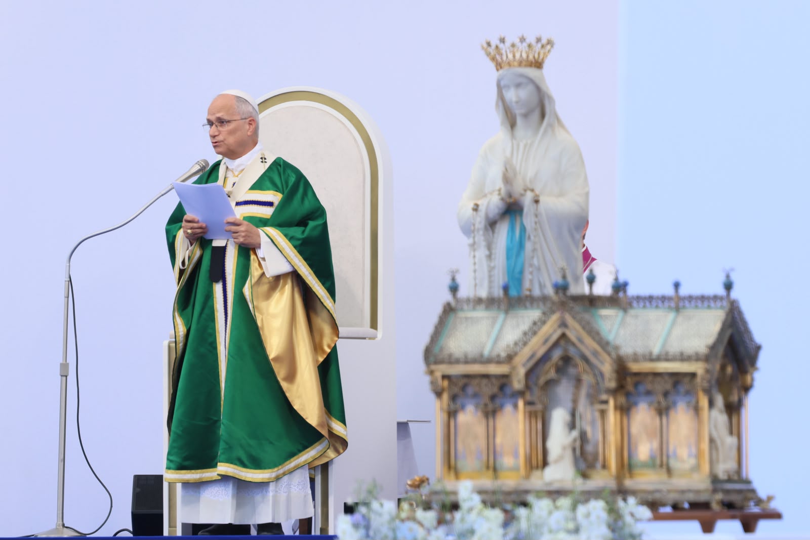 Pope Leo in Lourdes: The Church must heal her ‘wounds, infidelities, and painful errors’ #Catholic LOURDES, France — Pope Leo XIV issued a firm call to conversion from sin and error in the Church, and invited all to repent and do penance, at the Sanctuary of Our Lady of Lourdes on Sunday.Mary’s call to conversion in her message to St. Bernadette “also concerns the Church herself as she makes her earthly journey. She must have the courage to begin with herself,” he said at Mass on Sept. 27.“In order to heal the deep wounds, infidelities and painful errors that have occurred within her, we must humbly place ourselves under the Lord’s purifying gaze. Recognizing our own faults is essential to our spiritual growth,” the pontiff said.In 2021, the Independent Commission on Sexual Abuse in the Church (CIASE) published a nearly 2,500-page final report, estimating that 216,000 children were abused by priests, deacons, monks, or nuns in France from 1950 to 2020.TweetLeo is scheduled to meet later on Sunday with seven victims of clerical sexual abuse in France.Lourdes is an evocative backdrop to the private meeting, since it is among the first shrines to cover artwork by the accused sexual abuser Father Marko Rupnik, currently on trial at the Vatican.Rupnik’s mosaics decorating the front of the Basilica of the Rosary were covered ahead of Leo’s visit and will remain covered indefinitely, according to the local bishop.The pope celebrated Mass on a prairie across the river Gave de Pau from the grotto of the apparitions on the third day of his Sept. 25-28 visit to France.Pilgrims from France and around the world gathered on the grassy hill and along the streets of the shrine. Some waved flags or held banners of sacred images. A number of pilgrims arrived in wheelchairs. Around 150,000 people attended the Mass, according to the Vatican.Claire Banks, a nurse from the UK, said she has traveled over 100 times to Lourdes.“It was too good of an opportunity to miss coming here and seeing the pope. I think he’s wonderful,” she told EWTN News. She described an “electric atmosphere” at the shrine since Leo’s arrival.Libby Frank, another Mass attendee, is also from the UK, but has lived in Lourdes for 40 years. She recently retired after working for a charity that brings sick people to the shrine.“I worked for three papal visits and now I’ve come to one papal visit to enjoy it with my family and friends and just be part of the community,” she said, referencing two visits by St. Pope John Paul II in 1983 and 2004, and one by Pope Benedict in 2008.“There’s been a phenomenal amount of excitement locally waiting for Leo to come visit. The town [of Lourdes] has really gotten behind everything that’s happening,” she said.TweetThe Sanctuary of Our Lady of Lourdes is among the most popular Catholic shrines in the world, built on the site of Mary’s apparitions to St. Bernadette in 1858. It is particularly visited by the sick, who come to bathe in or drink its healing spring water.In his homily, Pope Leo noted that a “call to conversion, both tender and urgent,” was a central part of the message the Virgin Mary entrusted to Bernadette, and that “it is today, not tomorrow, that we must repent.”He said Jesus is quite direct about the call to repentance: “As St. Luke tells us, ‘Unless you repent, you will all perish.’ But he also extends our horizon beyond this earthly life to the horizon of eternal life.”“Did not the Virgin Mary say to St. Bernadette, ‘I do not promise to make you happy in this world but in the next’?” Leo said.The pope noted that we can often forget this in an age and society focused on progress and material wellbeing.Eternal life is already won for us by Jesus’ sacrifice, he continued, but “the obstacle to grace and eternal life — the only obstacle to this love — is sin.”The Holy Father called everyone to do penance, an act of love for God and for our brothers and sisters, “who do not heed this call to conversion, and whose sins lead them towards death.”“We want to make amends for the wounds our sins have dealt to [God’s] heart,” he said.Addressing the many sick, elderly, and disabled people present at the Mass, Leo said their suffering, if lived in a “spirit of offering,” can take part “in the redemptive work that the world so greatly needs.”“In this way, you are truly at the heart of the Church, and your role is irreplaceable,” he said.“In the face of current trends that seek to redefine the value of human life in illness, suffering and old age, the grotto of Massabielle stands as a place of Christian hope,” he said. “Here, no one is turned away due to their frailty.”Earlier in the morning, Leo met with France’s bishops at the shrine, where he praised their courage in opposing the recent legalization of euthanasia and assisted suicide in the country.“I encourage you to persevere, together with all people of good will who uphold the same values,” he told the bishops’ conference.At the end of Mass, before praying the Angelus, the pope invited those present to pray the rosary for peace, and to offer concrete acts of penance and mercy.“It was here that the Immaculate Virgin appeared to St. Bernadette with the rosary and, as it were, guided her in prayer,” he said. “For this reason, today I invite all the faithful and all Christian communities to pray the holy rosary throughout the coming month of October, with the particular intention that wars may cease and that peace may be established among peoples in conflict.”Elliot Hartley contributed to this report.This story was updated at 7:14 a.m. ET with more information about the Mass and the pope’s meeting with bishops.