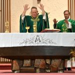 St. Carlo Acutis relic inspires faith at Wayne parish #Catholic – On Sept. 13, young people, their families, catechists, and parishioners filled Immaculate Heart of Mary (IHM) Church in Wayne, N.J., with joy as the parish embarked on the new religious education year. With help from Bishop Kevin J. Sweeney, the faith community also welcomed the arrival of a first-class relic of St. Carlo Acutis — canonized last year as the first millennial saint — to inspire people’s faith at its new home in IHM’s church.
Pope Leo XIV canonized two young men as saints, St. Carlo Acutis and St. Pier Giorgio Frassati, on Sept. 7 last year in Rome. They have become models of the Catholic faith, especially for youth and young adults in the Church.
Considered to be the first millennial saint, British-born St. Carlo died from incurable leukemia in 2006 at age 15 in Italy. Active in parish life, he served as a catechist and helped inspire several people to convert to Catholicism. Called “God’s influencer,” St. Carlo received the Eucharist daily and used his digital media skills to share the joy of Christ’s Real Presence with the world. He developed what have become traveling exhibitions about Eucharistic miracles, which have visited the Paterson Diocese on several occasions.
On that Sept. 13, Sunday morning, Bishop Sweeney celebrated a Mass at IHM with Father Mateusz “Fr. Matt” Jasniewicz, its pastor. Children from the parish’s religious education program led the congregation in songs of praise during the liturgy.

Click here to subscribe to our weekly newsletter.

“It’s wonderful that one of St. Carlo’s relics has been entrusted to IHM and is available for prayer and veneration. It’s significant because St. Carlo shows young people and everybody that holiness is possible now — not only in the Middle Ages or in the future,” Father Jasniewicz said. “St. Carlo also had a devotion to the Eucharist, the source and summit of our faith. He can open youth to learning more about the Church and our faith and how to have a relationship with Jesus — to fall in love with him — and share that love with others,” he said.
After undergoing a formal process with the Diocese of Assisi in Italy that included Bishop Sweeney, Father Jasniewicz flew to Assisi in August to secure one of St. Carlo’s first-class relics — a snippet of his hair — for IHM. In Assisi, St. Carlo is entombed in the Shrine of Renunciation inside the Church of Santa Maria Maggiore.
Housed in a reliquary, the St. Carlo relic is displayed in a shrine in the rear of IHM’s church near the confessional. It joins several other relics at the shrine in IHM, including ones of St. John Paul II, St. Vincent de Paul, and St. Lucy Filippini.
St. Mary Parish in Dover, N.J., also has a first-class relic of St. Carlo from Assisi.
Father Jasniewicz also said St. Carlo is relatable to young people in their own lives — with backpacks, computers, and soccer balls.
“St. Carlo was a young person who loved life, technology, his friends, and above all, Jesus in the Eucharist. His life reminds our young people that becoming a saint does not mean becoming someone else. It means allowing God to work through who you are and the gifts He has given you,” Father Jasniewicz posted on social media after the Mass.
BEACON PHOTOS | JOE GIGLI
 [See image gallery at beaconnj.org] &nbsp;