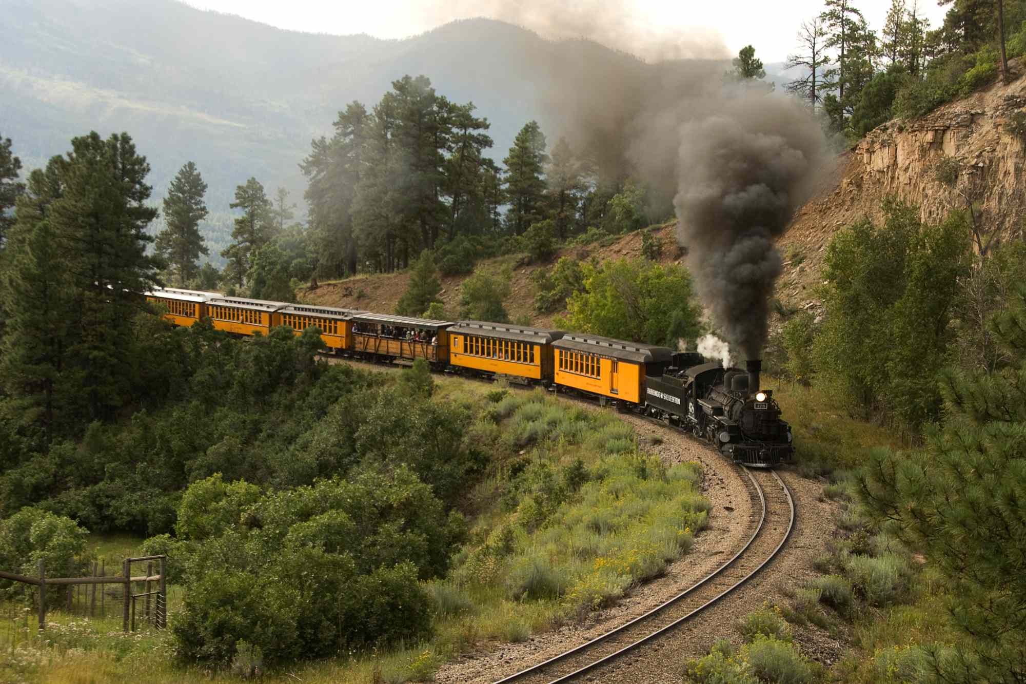 This Colorado Train Offers a Scenic Ride Through the Rockies, Passing Waterfalls, Rivers, and Small Towns #Travel It’s also a National Historic Landmark.
