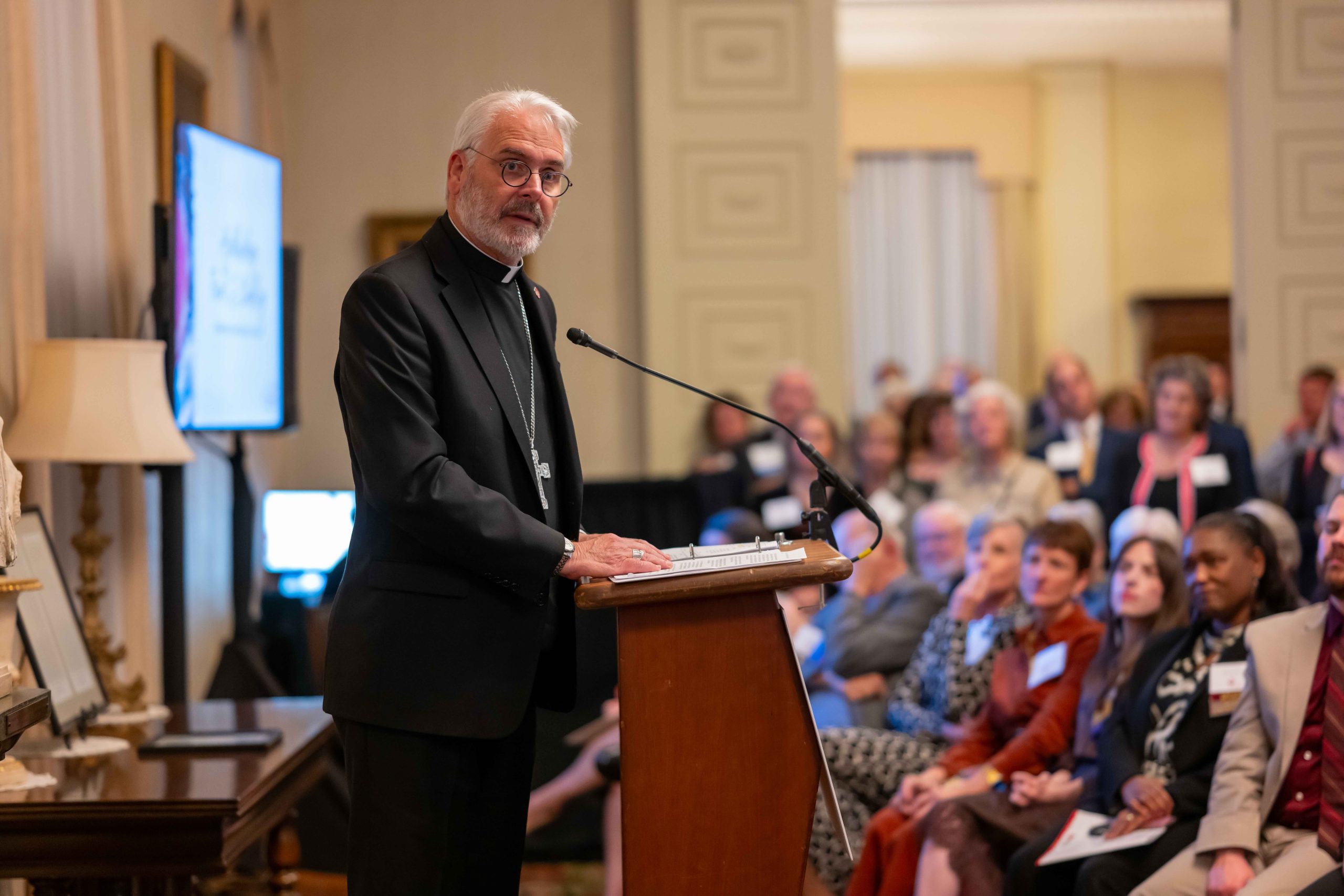 Archbishop Coakley receives award for anti-death penalty advocacy – #Catholic – Catholic Mobilizing Network (CMN) honored Archbishop Paul Coakley with an award for his public opposition to the death penalty during its Justice Reimagined Awards and Celebration at the apostolic nunciature in Washington, D.C.Coakley, president of the U.S. Conference of Catholic Bishops, received CMN’s Archbishop Fiorenza Dignity and Life Award, named after civil rights advocate and death penalty abolitionist Archbishop Joseph Fiorenza of Galveston-Houston, at the Oct. 21 event.Coakley, a longtime advocate against the death penalty including in his home state of Oklahoma, earlier this month condemned the Trump administration’s plan to livestream the military execution of the Fort Hood mass shooter, Nidal Hasan. “Our God is the God of life,” he said in an Oct. 9 statement. “In no way can Hasan’s actions be condoned but this decision is a barbaric promotion of a culture of death and must be reconsidered.”“It goes without saying that Iʼm very humbled and honored by this this award,” Coakley said during his acceptance speech. “Archbishop Fiorenza was a true champion whom I knew as the president of the bishops’ conference when I was a brand-new bishop, and I had always admired his work and his convictions and his principles.”“Being in the United States of America at this time has really turned my attention more toward advocating for the condemned on death row and the need for us as a people, as a Church, as a nation to recognize the injustice and the inhumanity of what is being done in our name,” he said.
Being in the United States of America at this time has really turned my attention more toward advocating for the condemned on death row and the need for us as a people, as a Church, as a nation to recognize the injustice and the inhumanity of what is being done in our name.”
Archbishop Paul CoakleyArchdiocese of Oklahoma City
Coakley shared that he first became aware of the importance of advocating for life in 1973, the year Roe v. Wade was passed into law and the year he graduated from high school. The law, he said, allowed “the wholesale destruction of the most vulnerable and innocent of human lives on a massive scale.”“So for many years, in terms of life issues, opposing abortion and advocating for the right to the life of the unborn was really my primary passion and concern,” he said. “Only later did I come to appreciate the meaning of respect for life from conception to its natural end.”Coakley reflected that over time, “seeing up close that life is sacred and that it is to be preserved” ultimately led to him to the conclusion “that human dignity cannot be forfeited, no matter how heinous the crime that a man or woman has committed.” He noted that during his time as an archbishop in Oklahoma, he was struck by the notion that his home state, like Florida and Texas, “was very solidly pro-life in terms of supporting the right to life of the unborn” but was “unforgiving” in its embrace of capital punishment.Coakley spoke out in August against the execution of a condemned murderer in Oklahoma, calling for prayers for both the killer’s victims and the killer himself while urging a “more humane form of justice.”Concluding his speech, Coakley expressed gratitude to CMN for its advocacy.“Iʼm encouraged and hopeful, especially in view of some of the things that have been in the news of late, that weʼll all find renewed courage and determination to continue this fight to advocate for the sanctity, the dignity of every human life, from conception to its natural end,” he said.Archbishop Gabriele Caccia, apostolic nuncio to the U.S., delivered a message from Vatican Secretary of State Cardinal Pietro Parolin expressing his closeness to those gathered for the event. Elizabeth Bruening, a Catholic and two-time Pulitzer-Prize finalist and writer for The Atlantic, also received a Reimagining Justice Award at the event. Archbishop Coakley receives award for anti-death penalty advocacy – #Catholic – Catholic Mobilizing Network (CMN) honored Archbishop Paul Coakley with an award for his public opposition to the death penalty during its Justice Reimagined Awards and Celebration at the apostolic nunciature in Washington, D.C.Coakley, president of the U.S. Conference of Catholic Bishops, received CMN’s Archbishop Fiorenza Dignity and Life Award, named after civil rights advocate and death penalty abolitionist Archbishop Joseph Fiorenza of Galveston-Houston, at the Oct. 21 event.Coakley, a longtime advocate against the death penalty including in his home state of Oklahoma, earlier this month condemned the Trump administration’s plan to livestream the military execution of the Fort Hood mass shooter, Nidal Hasan. “Our God is the God of life,” he said in an Oct. 9 statement. “In no way can Hasan’s actions be condoned but this decision is a barbaric promotion of a culture of death and must be reconsidered.”“It goes without saying that Iʼm very humbled and honored by this this award,” Coakley said during his acceptance speech. “Archbishop Fiorenza was a true champion whom I knew as the president of the bishops’ conference when I was a brand-new bishop, and I had always admired his work and his convictions and his principles.”“Being in the United States of America at this time has really turned my attention more toward advocating for the condemned on death row and the need for us as a people, as a Church, as a nation to recognize the injustice and the inhumanity of what is being done in our name,” he said.
Being in the United States of America at this time has really turned my attention more toward advocating for the condemned on death row and the need for us as a people, as a Church, as a nation to recognize the injustice and the inhumanity of what is being done in our name.”
Archbishop Paul CoakleyArchdiocese of Oklahoma City
Coakley shared that he first became aware of the importance of advocating for life in 1973, the year Roe v. Wade was passed into law and the year he graduated from high school. The law, he said, allowed “the wholesale destruction of the most vulnerable and innocent of human lives on a massive scale.”“So for many years, in terms of life issues, opposing abortion and advocating for the right to the life of the unborn was really my primary passion and concern,” he said. “Only later did I come to appreciate the meaning of respect for life from conception to its natural end.”Coakley reflected that over time, “seeing up close that life is sacred and that it is to be preserved” ultimately led to him to the conclusion “that human dignity cannot be forfeited, no matter how heinous the crime that a man or woman has committed.” He noted that during his time as an archbishop in Oklahoma, he was struck by the notion that his home state, like Florida and Texas, “was very solidly pro-life in terms of supporting the right to life of the unborn” but was “unforgiving” in its embrace of capital punishment.Coakley spoke out in August against the execution of a condemned murderer in Oklahoma, calling for prayers for both the killer’s victims and the killer himself while urging a “more humane form of justice.”Concluding his speech, Coakley expressed gratitude to CMN for its advocacy.“Iʼm encouraged and hopeful, especially in view of some of the things that have been in the news of late, that weʼll all find renewed courage and determination to continue this fight to advocate for the sanctity, the dignity of every human life, from conception to its natural end,” he said.Archbishop Gabriele Caccia, apostolic nuncio to the U.S., delivered a message from Vatican Secretary of State Cardinal Pietro Parolin expressing his closeness to those gathered for the event. Elizabeth Bruening, a Catholic and two-time Pulitzer-Prize finalist and writer for The Atlantic, also received a Reimagining Justice Award at the event.