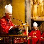 At Red Mass, Archbishop Broglio urges lawmakers to ‘direct our thoughts in the ways of peace’ #Catholic – WASHINGTON (OSV News) — Lawmakers and those in the legal profession were reminded Oct. 4 that the law should be practiced with “caritas,” Latin for charity, because “the Lord makes it clear that there is a link between love and respect for the commandments.”
“So often a rule is interpreted as a restraint or a limit that somehow restricts my liberty,” Archbishop Timothy P. Broglio of the U.S. Archdiocese for the Military Services said. “In the mouth of Jesus Christ, it becomes clear that my respect for the commandments is an expression of my response to the loving God who has given me these precepts to ensure my happiness or my respect for my neighbor.”
Archbishop Broglio was the homilist at the 74th annual Red Mass celebrated Oct. 4 at the Cathedral of St. Matthew the Apostle in Washington.
The Mass is offered each year to invoke God’s blessings on those responsible for the administration of justice as well as on all public officials.
Click here to subscribe to our weekly newsletter.
In his homily, the archbishop said it was his prayer that “our understanding of God’s presence and His commandments will inspire integrity, devotion to duty, and the promotion of harmony.”
“Caritas certainly has a place in the law school just as it has a place in every angle of society,” Archbishop Broglio said. “If we come to beg the Father to send the Holy Spirit upon the members of the legal profession this morning, we do so with confidence in His care and in the fervent hope the caritas will be a part of the gift.”
The Red Mass is traditionally celebrated on the Sunday before the first Monday in October, the day on which the U.S. Supreme Court reconvenes after its summer recess. The name comes from the color of the liturgical vestments worn by the celebrants and the color of fire, a symbol of the Holy Spirit.
Washington Cardinal Robert W. McElroy was the principal celebrant. Concelebrants included Archbishop Gabriele Caccia, apostolic nuncio to the United States; Bishop Michael F. Burbidge of Arlington, Virginia; Washington Auxiliary Bishops Gary R. Studniewski and Robert P. Boxie III; retired Washington Auxiliary Bishop Roy E. Campbell Jr.; and 10 priests.
Among the nearly 1,000 worshippers in attendance were Vice President JD Vance; Chief Justice of the United States John G. Roberts Jr; Associate Justices Brett M. Kavanaugh and Amy Coney Barrett ; retired Associate Justice Anthony M. Kennedy; members of the diplomatic corps; Peter K. Kilpatrick, president of The Catholic University of America; Eduardo M. Peñalver, president of Georgetown University; the deans of local law schools; and law professors.
The Red Mass is sponsored by the John Carroll Society, which is named for Archbishop John Carroll, who in 1789 became the nation’s first Catholic bishop, leading the new Diocese of Baltimore which then included the territory of all 13 original states.
Archbishop Broglio stressed in his homily that “liberty in the Christian context is not from, but rather for. We have been redeemed, freed from sin, so that we might give witness to the Gospel, so that we might meet our neighbor’s needs, or so that we might respect his rights.”
“Keeping the Lord’s word also means that the Triune God dwells with us and we draw on His presence to move forward. Gradually, we learn that we are not the center of existence,” he said. “If we all took that to heart we probably would need fewer courts and smaller police forces.”
“How appropriate that we gather at the traditional beginning of the judicial year to beg divine blessings on our human endeavors by invoking the guidance of the Holy Spirit and entrusting our cares to a loving God who brings consolation to us,” Archbishop Broglio said. “It is good to invoke the wisdom and power of the Holy Spirit to guide our endeavors and bring us to the fullness of our potential in all our activities.”
Archbishop Broglio also reminded lawmakers that “if more of us directed our thoughts in the ways of peace, we would discover and develop a more civil society and learn to live in harmony with our neighbors.”
“In the midst of the challenges and anxieties of the contemporary world, we seek the presence of God. We know that the marks of the presence of God are consolation, peace, and that serenity that tells us we are in the right place and engaged as we should be,” he said. “When we look at the cross we are reassured, because we know that Almighty God can bring good even from evil.”
During the Mass, Cardinal McElroy asked the faithful to pray “for our nation and for all those who administer justice under God.”
In remarks at the end of the Mass, Cardinal McElroy thanked all “guardians and practitioners and lovers of the law.” Speaking directly to the Supreme Court justices at the Mass, the cardinal thanked them for all they do “in the foundational, burdensome and glorious mission that you have in our nation and in our society.”
He also thanked men and women in the judiciary “who carry out the very task of bringing justice also in difficult and complex situations to the lives and hearts and souls of men and women. … You are asked always to bring the justice that is due to them — justice which is in the heart of God.”
The cardinal also expressed gratitude to prosecutors and defense lawyers and those who practice civil law, and he also encouraged law students, hoping that in their studies they will “come to love the law and the sacredness of justice which is behind it.”
Richard Szczepanowski is managing editor of the Catholic Standard, newspaper of the Archdiocese of Washington. This story was originally published by the Catholic Standard and distributed through a partnership with OSV News. At Red Mass, Archbishop Broglio urges lawmakers to ‘direct our thoughts in the ways of peace’ #Catholic – WASHINGTON (OSV News) — Lawmakers and those in the legal profession were reminded Oct. 4 that the law should be practiced with “caritas,” Latin for charity, because “the Lord makes it clear that there is a link between love and respect for the commandments.”
“So often a rule is interpreted as a restraint or a limit that somehow restricts my liberty,” Archbishop Timothy P. Broglio of the U.S. Archdiocese for the Military Services said. “In the mouth of Jesus Christ, it becomes clear that my respect for the commandments is an expression of my response to the loving God who has given me these precepts to ensure my happiness or my respect for my neighbor.”
Archbishop Broglio was the homilist at the 74th annual Red Mass celebrated Oct. 4 at the Cathedral of St. Matthew the Apostle in Washington.
The Mass is offered each year to invoke God’s blessings on those responsible for the administration of justice as well as on all public officials.
Click here to subscribe to our weekly newsletter.
In his homily, the archbishop said it was his prayer that “our understanding of God’s presence and His commandments will inspire integrity, devotion to duty, and the promotion of harmony.”
“Caritas certainly has a place in the law school just as it has a place in every angle of society,” Archbishop Broglio said. “If we come to beg the Father to send the Holy Spirit upon the members of the legal profession this morning, we do so with confidence in His care and in the fervent hope the caritas will be a part of the gift.”
The Red Mass is traditionally celebrated on the Sunday before the first Monday in October, the day on which the U.S. Supreme Court reconvenes after its summer recess. The name comes from the color of the liturgical vestments worn by the celebrants and the color of fire, a symbol of the Holy Spirit.
Washington Cardinal Robert W. McElroy was the principal celebrant. Concelebrants included Archbishop Gabriele Caccia, apostolic nuncio to the United States; Bishop Michael F. Burbidge of Arlington, Virginia; Washington Auxiliary Bishops Gary R. Studniewski and Robert P. Boxie III; retired Washington Auxiliary Bishop Roy E. Campbell Jr.; and 10 priests.
Among the nearly 1,000 worshippers in attendance were Vice President JD Vance; Chief Justice of the United States John G. Roberts Jr; Associate Justices Brett M. Kavanaugh and Amy Coney Barrett ; retired Associate Justice Anthony M. Kennedy; members of the diplomatic corps; Peter K. Kilpatrick, president of The Catholic University of America; Eduardo M. Peñalver, president of Georgetown University; the deans of local law schools; and law professors.
The Red Mass is sponsored by the John Carroll Society, which is named for Archbishop John Carroll, who in 1789 became the nation’s first Catholic bishop, leading the new Diocese of Baltimore which then included the territory of all 13 original states.
Archbishop Broglio stressed in his homily that “liberty in the Christian context is not from, but rather for. We have been redeemed, freed from sin, so that we might give witness to the Gospel, so that we might meet our neighbor’s needs, or so that we might respect his rights.”
“Keeping the Lord’s word also means that the Triune God dwells with us and we draw on His presence to move forward. Gradually, we learn that we are not the center of existence,” he said. “If we all took that to heart we probably would need fewer courts and smaller police forces.”
“How appropriate that we gather at the traditional beginning of the judicial year to beg divine blessings on our human endeavors by invoking the guidance of the Holy Spirit and entrusting our cares to a loving God who brings consolation to us,” Archbishop Broglio said. “It is good to invoke the wisdom and power of the Holy Spirit to guide our endeavors and bring us to the fullness of our potential in all our activities.”
Archbishop Broglio also reminded lawmakers that “if more of us directed our thoughts in the ways of peace, we would discover and develop a more civil society and learn to live in harmony with our neighbors.”
“In the midst of the challenges and anxieties of the contemporary world, we seek the presence of God. We know that the marks of the presence of God are consolation, peace, and that serenity that tells us we are in the right place and engaged as we should be,” he said. “When we look at the cross we are reassured, because we know that Almighty God can bring good even from evil.”
During the Mass, Cardinal McElroy asked the faithful to pray “for our nation and for all those who administer justice under God.”
In remarks at the end of the Mass, Cardinal McElroy thanked all “guardians and practitioners and lovers of the law.” Speaking directly to the Supreme Court justices at the Mass, the cardinal thanked them for all they do “in the foundational, burdensome and glorious mission that you have in our nation and in our society.”
He also thanked men and women in the judiciary “who carry out the very task of bringing justice also in difficult and complex situations to the lives and hearts and souls of men and women. … You are asked always to bring the justice that is due to them — justice which is in the heart of God.”
The cardinal also expressed gratitude to prosecutors and defense lawyers and those who practice civil law, and he also encouraged law students, hoping that in their studies they will “come to love the law and the sacredness of justice which is behind it.”
Richard Szczepanowski is managing editor of the Catholic Standard, newspaper of the Archdiocese of Washington. This story was originally published by the Catholic Standard and distributed through a partnership with OSV News.