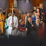 Catholics urged to strengthen missionary spirit in Prospect Park #Catholic – It was a day to unite the whole Church in one mission, in response to Pope Leo XIV’s call, and for Bishop Kevin J. Sweeney to bring that missionary spirit to a united home church in the Paterson Diocese, N.J.
A nearly full, bilingual crowd of pilgrims, including m missionary priests, religious, and laity, gathered on Oct. 18 at St. Paul Church in Prospect Park, N.J., to join Bishop Kevin J. Sweeney in marking the 100th World Mission Sunday at the parish’s noon Mass.
That afternoon, a video from Pope Leo XIV was shown for World Mission Sunday, which was guided by the theme, One in Christ, United in Mission.
“You saw him smiling in the video, right? He has that beautiful ‘alma misionera,’ that missionary heart and joy that comes, and you can see it in his smile, and in the example that he lives as he asks the whole Church to continue our missionary journey with joy and zeal, enthusiasm,” Bishop Sweeney said after the video. “This requires hearts united, corazones unidos, in Cristo, hearts united in Christ,” he said.
A papal decree from the Second Vatican Council says that our pilgrim Church, by its nature, is a missionary Church.

Click here to subscribe to our weekly newsletter.

“It is from the mission of the Son and the mission of the Holy Spirit that she draws her origin,” the decree expresses.
Pope Leo has been recovering from recent surgery to remove that area of his lungs after he was diagnosed with lung cancer and is waiting for his upcoming trip to Peru, Argentina, and Uruguay. Bishop Sweeney linked the missionary call to the experience of immigrants to the United States, past and present.
During the Mass, St. Paul’s faithful donated to the second collection, the World Mission Sunday collection. Through the Pontifical Mission Societies, proceeds from the collection:
• Support more than 1,100 missionary dioceses across the earth, including Pope Leo XIV’s previous diocese of Chiclayo in Peru,
•Fund religious formation and seminaries worldwide, helping about 80,000 seminarians,
•Support the Missionary Childhood Association, which helps the faith formation and practical needs of children worldwide,
• Fund the Pontifical Missionary Union, which works in formation to help empower missionary disciples.
• Support the Society for the Propagation of the Faith. The Vatican says the society “aims to open the heart of every believer to the vastness of the missionary horizon, through spiritual and material support for the proclamation of the Kingdom of God.”
• Fund the Society of St. Peter the Apostle for priestly and religious vocations.
“As we reflect on being one in Christ and united in mission,” Bishop Sweeney told the congregation in his English and Spanish homily, “let us allow ourselves to be guided and inspired by grace, to renew in ourselves the fire of our missionary vocation, cada uno de nosotros, each one of us, and advance together, juntos como hermanos, that together [as] sisters and brothers, we go forward as missionaries in the commitment of evangelization, sharing the good news of the faith in this new missionary age in the history of the Church.”
Bishop Sweeney continued, “Let us pray at this Mass that we can be renewed in our hearts, at home, in our families, in school, at work, as we live our faith, to renew in ourselves the fire of our missionary vocation.”
BEACON PHOTOS | JOE GIGLI
 [See image gallery at beaconnj.org] &nbsp;