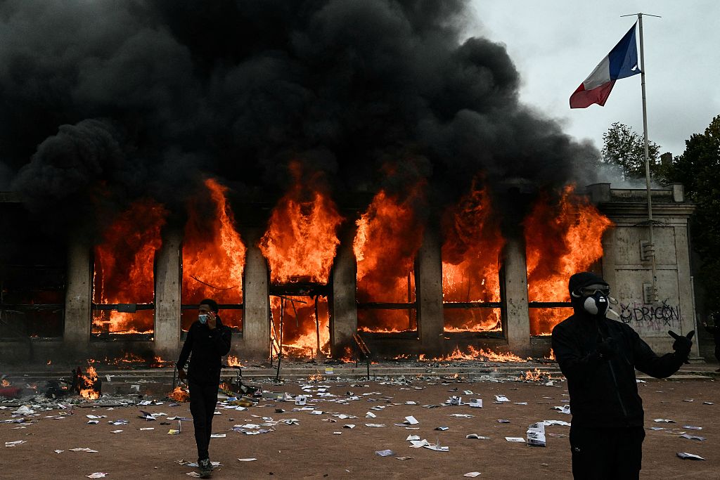 French bishops appeal for calm as riots and looting sweep France – #Catholic – French bishops have appealed for an end to violence after a weekend of rioting in which public buildings were burned, shops were looted nationwide, and a Lyon interreligious peace march was postponed.“I call on everyone not to be swept up in the spiral of this violence: Our city and our country deserve better than this,” Cardinal Jean-Marc Aveline, archbishop of Marseille and president of the French bishops' conference, said in an Oct. 18 communiqué.In Marseille, he wrote, “shops were looted, churches broken into, the city hall invaded and damaged, a police station ransacked, and members of the police attacked.” The archdiocese has not said which churches were entered.Archbishop Olivier de Germay of Lyon said in a statement on X that his city “was the scene of clashes, hatred, destruction, and looting that are unacceptable.”“I am well aware that this violence is the sign of a society that is unwell, but I want to state forcefully once again that it is a dead end,” he wrote.Organizers postponed a March for Peace that Lyonʼs Christian, Muslim, and Jewish leaders had planned for Sunday to mark the 40th anniversary of St. John Paul IIʼs 1986 interreligious day of prayer in Assisi, Italy.No new date has been set.What happenedThe violence broke out Oct. 17 when about 550,000 people marched nationwide in what organizers called a protest against the rising cost of living, according to the Interior Ministry.One labor union put the figure at 800,000, AFP reported.The movement grew out of weeks of high school protests over school conditions, during which several schools were severely damaged by the demonstrators, including in Paris, Nantes, Marseille, and Rouen.
French bishop condemns ‘destructive’ protest violence, urges peaceful dialogue
In Limoges on Saturday, masked mobs broke into the city hall and set it on fire. In Paris, AFP reporters saw groups of young men in balaclavas disconnect security cameras before smashing their way into shops. Paris looting continued Sunday night, Le Figaro reported.Other public buildings were also attacked and torched. In Lyon, the tourist office on Place Bellecour was ransacked and set on fire. In Bordeaux, rioters ransacked the regional prefectʼs residence, and firefighters put out fires at the prefecture building, a bank, and shops, Sud Ouest reported.Nearly 1,000 police officers and gendarmes were injured, the Interior Ministry said. Justice Minister Gérald Darmanin told France 2 on Monday that authorities took 2,331 people into custody over the weekend, 70% of them adults “very often known to the police and the justice system,” Le Figaro reported. Interior Minister Laurent Nuñez said about 350 people were arrested in Paris alone on Sunday and overnight.Prosecutors in Toulouse and several other cities said most of the people they held had no previous criminal record.Trump and Vance reactIn reaction to the images of chaos, violence, and looting across France, President Donald Trump and Vice President JD Vance both pointed to immigration.“Western liberals imported the third world into France,” Vance wrote on X.Trump wrote on Truth Social on Sunday that “the immigration of people from an entirely different world, people with hatred in their hearts, has shattered that once great country,” AFP reported.Nuñez said rioters acted at the instigation of “the ultra-left” and were joined by “opportunistic delinquents,” Le Figaro reported. On Monday, he confirmed security forces had “lost control” at points during the violent riots.On Monday, Macron refused Nuñezʼs resignation, offered the day before, and pointed to “failures of anticipation and intelligence,” Euronews reported. Darmanin said the authorities had “unquestionably failed.” French bishops appeal for calm as riots and looting sweep France – #Catholic – French bishops have appealed for an end to violence after a weekend of rioting in which public buildings were burned, shops were looted nationwide, and a Lyon interreligious peace march was postponed.“I call on everyone not to be swept up in the spiral of this violence: Our city and our country deserve better than this,” Cardinal Jean-Marc Aveline, archbishop of Marseille and president of the French bishops' conference, said in an Oct. 18 communiqué.In Marseille, he wrote, “shops were looted, churches broken into, the city hall invaded and damaged, a police station ransacked, and members of the police attacked.” The archdiocese has not said which churches were entered.Archbishop Olivier de Germay of Lyon said in a statement on X that his city “was the scene of clashes, hatred, destruction, and looting that are unacceptable.”“I am well aware that this violence is the sign of a society that is unwell, but I want to state forcefully once again that it is a dead end,” he wrote.Organizers postponed a March for Peace that Lyonʼs Christian, Muslim, and Jewish leaders had planned for Sunday to mark the 40th anniversary of St. John Paul IIʼs 1986 interreligious day of prayer in Assisi, Italy.No new date has been set.What happenedThe violence broke out Oct. 17 when about 550,000 people marched nationwide in what organizers called a protest against the rising cost of living, according to the Interior Ministry.One labor union put the figure at 800,000, AFP reported.The movement grew out of weeks of high school protests over school conditions, during which several schools were severely damaged by the demonstrators, including in Paris, Nantes, Marseille, and Rouen.
French bishop condemns ‘destructive’ protest violence, urges peaceful dialogue
In Limoges on Saturday, masked mobs broke into the city hall and set it on fire. In Paris, AFP reporters saw groups of young men in balaclavas disconnect security cameras before smashing their way into shops. Paris looting continued Sunday night, Le Figaro reported.Other public buildings were also attacked and torched. In Lyon, the tourist office on Place Bellecour was ransacked and set on fire. In Bordeaux, rioters ransacked the regional prefectʼs residence, and firefighters put out fires at the prefecture building, a bank, and shops, Sud Ouest reported.Nearly 1,000 police officers and gendarmes were injured, the Interior Ministry said. Justice Minister Gérald Darmanin told France 2 on Monday that authorities took 2,331 people into custody over the weekend, 70% of them adults “very often known to the police and the justice system,” Le Figaro reported. Interior Minister Laurent Nuñez said about 350 people were arrested in Paris alone on Sunday and overnight.Prosecutors in Toulouse and several other cities said most of the people they held had no previous criminal record.Trump and Vance reactIn reaction to the images of chaos, violence, and looting across France, President Donald Trump and Vice President JD Vance both pointed to immigration.“Western liberals imported the third world into France,” Vance wrote on X.Trump wrote on Truth Social on Sunday that “the immigration of people from an entirely different world, people with hatred in their hearts, has shattered that once great country,” AFP reported.Nuñez said rioters acted at the instigation of “the ultra-left” and were joined by “opportunistic delinquents,” Le Figaro reported. On Monday, he confirmed security forces had “lost control” at points during the violent riots.On Monday, Macron refused Nuñezʼs resignation, offered the day before, and pointed to “failures of anticipation and intelligence,” Euronews reported. Darmanin said the authorities had “unquestionably failed.”