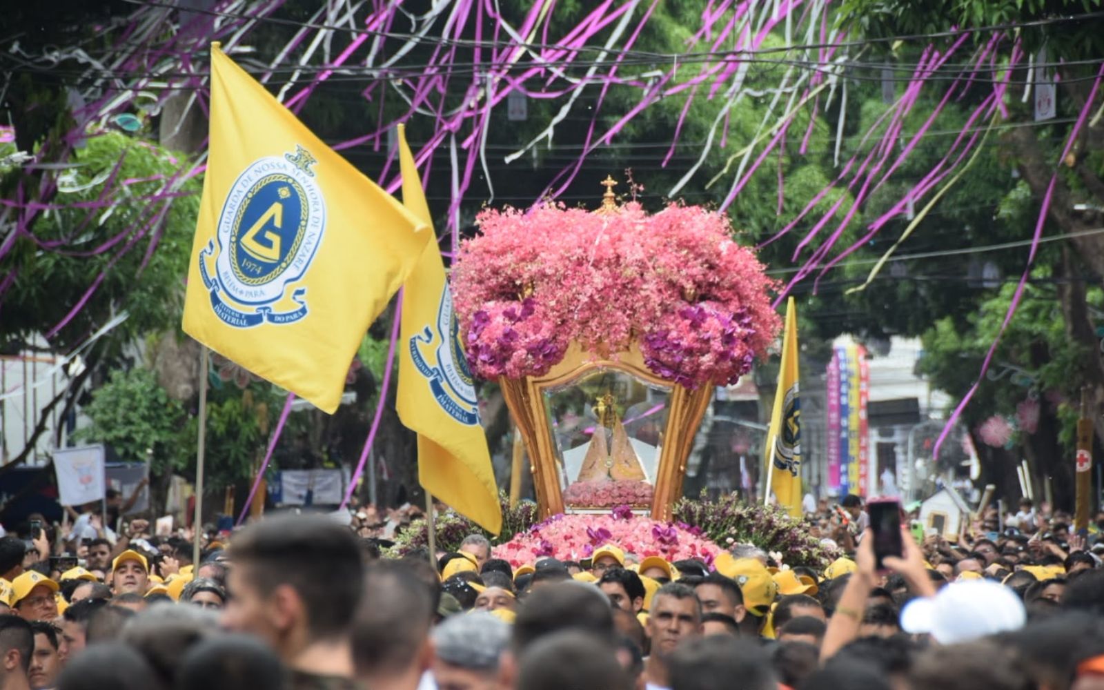More than two million people participate in procession in Brazil – #Catholic – The 234th Círio de Nazaré, a traditional pilgrimage honoring Our Lady of Nazareth, drew approximately 2.3 million people to the streets of Belém in Pará state, Brazil, on Sunday, Oct. 11 for a procession that according to organizers is the largest in Brazil and one of the largest in the world. The procession took about five hours for participants to cover the 3.6-kilometer (about 2.25 miles) route from the Belém Metropolitan Cathedral to Sanctuary Square located in front of the Basilica of Our Lady of Nazareth.The Círio’s Sunday program began at 6:00 a.m. with a Mass celebrated by the Archbishop of Belém, Julio Akamine Endi, in front of the metropolitan cathedral. In his homily, he highlighted the significance of the procession as an expression of a shared journey toward Christ.“The procession is very slow and takes a long time, but the pace is because we don’t want to leave anyone behind; we don’t want to abandon anyone along the way. We want everyone to reach Jesus Christ, to reach eternal life together,” he said.“What kind of salvation is it where we leave others behind? We want to walk together, and this must also be reflected in our evangelizing and missionary work,” the archbishop continued.In closing, he invoked the intercession of Our Lady of Nazareth so that the faithful might persevere on this journey: “May Our Lady of Nazareth, in whose honor we hold this most beautiful procession, help us to walk together toward the definitive Kingdom.”Akamine also urged the faithful to care for others and to look after the salvation of their brothers and sisters, following Mary’s example.“Let us ask Our Lady of Nazareth that we may know how to be submissive to God, just as she was, and that we may also care more, having zeal for the salvation of our brothers and sisters. We do not achieve this by seeking to claim a leading role that is not ours. The leading role always belongs to God. He is the Savior. He is the Savior of all. He is our Savior. And it is by obeying God that we actively collaborate in the salvation of humanity,” he noted.Devotees fulfilling vows express their faith on the streets of BelémAfter Mass, the image of Our Lady of Nazareth was placed on the “berlinda” (a ceremonial carriage) and taken in procession through the streets of Belém, pulled by a rope, one of the symbols of the Círio festival, that devotees strive to hold onto.Along the route, devotees fulfilled their vows in various ways: walking on their knees, carrying heavy crosses or images of Our Lady, performing ballet, and even while blindfolded.Among those fulfilling vows was 28-year-old Fabrício Corrêa, who traversed the route on his knees to honor a promise made for his motherʼs recovery. She was facing complications resulting from diabetes and was at risk of having one of her feet amputated.“I am an Evangelical and asked God to heal her, but I also went to the basilica and asked Our Lady to intercede with Jesus so that he would grant this healing to my mother,” Corrêa told the website O Liberal.According to him, a week later, the family received the news that the amputation would not be necessary. His mother lost only one of her toes, and Fabrício fulfilled the vow during this year’s Círio.“I promised that if she interceded, I would fulfill that vow. I kept that to myself,” he said. His mother, a Catholic, did not know her son had made the vow and only learned of his participation in the Círio after the video went viral on social media.Along the route, individuals and institutions also paid tribute to Our Lady of Nazareth. To help alleviate the heat, the fire department used water trucks, while volunteers distributed water to the pilgrims.After the image arrived at Sanctuary Square, the program for the procession concluded with a Mass celebrated by the auxiliary bishop of Belém, Paulo Andreolli.The Círio schedule of events continues throughout October with other pilgrimages and religious activities, leading up to the “Recírio”, which marks the conclusion of the festivities in honor of Our Lady of Nazareth.This story was first published by ACI Digital, the Portuguese-language sister service of EWTN News. It has been translated and adapted by EWTN News English.