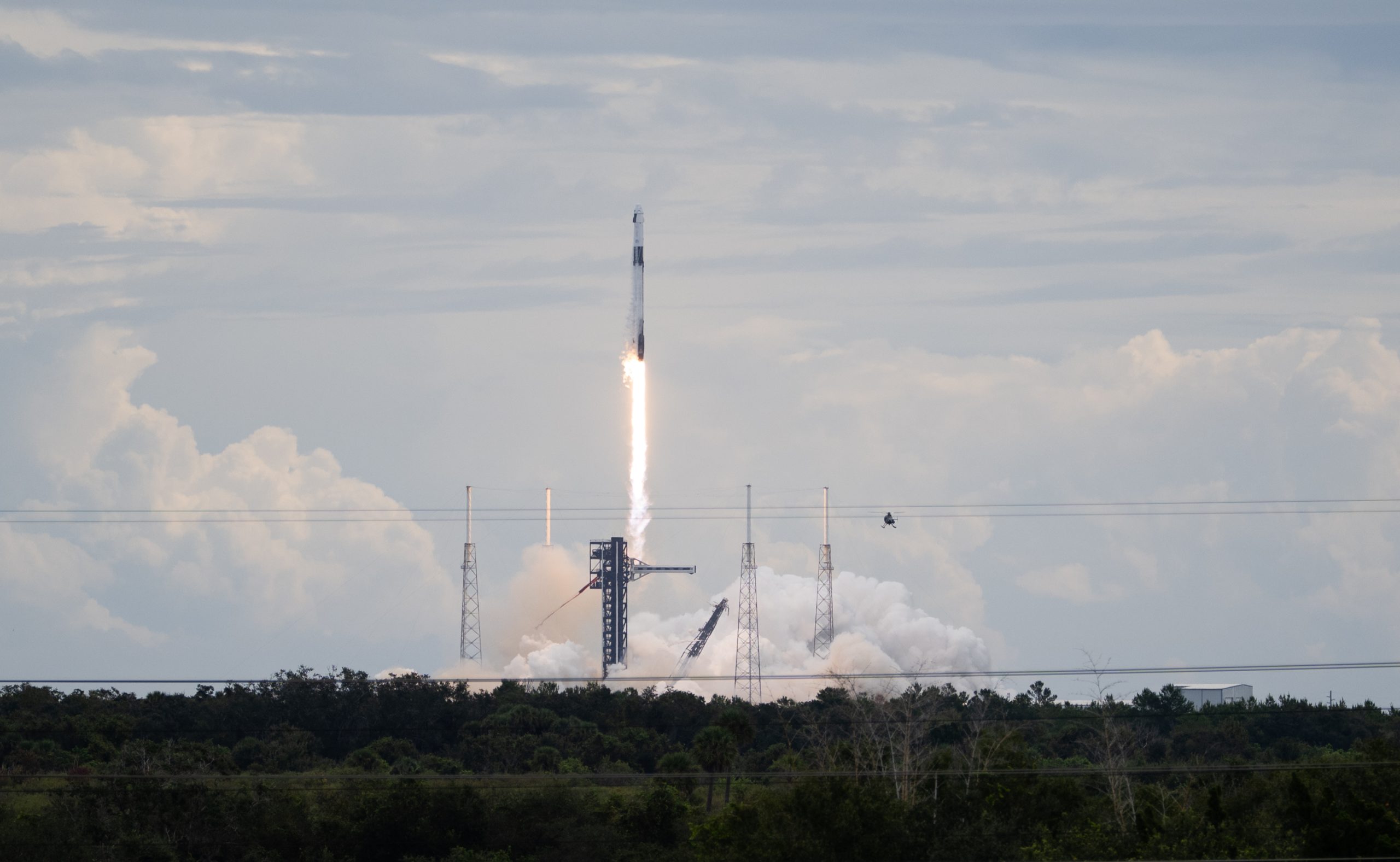 NASA’s SpaceX Crew-13 Launches – A SpaceX Falcon 9 rocket carrying the company’s Dragon spacecraft is launched on NASA’s SpaceX Crew-13 mission to the International Space Station with NASA astronauts Jessica Watkins and Luke Delaney, CSA (Canadian Space Agency) astronaut Joshua Kutryk, and Roscosmos cosmonaut Sergey Teteryatnikov aboard, Thursday, Oct. 1, 2026, from Cape Canaveral Space Force Station in Florida.