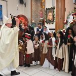 Paterson Parish showcases powerful devotion during St. Therese Mass #Catholic – On Oct. 4, Bishop Kevin J. Sweeney helped St. Therese Parish in Paterson, N.J., celebrate the feast day of St. Thérèse the Little Flower, traditionally observed on Oct. 1, with a Spanish Mass in the church. The popular saint is also known as St. Thérèse of Lisieux and St. Thérèse of the Child Jesus.
Father Yasid Salas, St. Therese’s pastor, concelebrated the Mass with Bishop Sweeney. The Mass included many faithful dressed as St. Thérèse and a dramatic devotion to her.
BEACON PHOTOS | JOE GIGLI
 [See image gallery at beaconnj.org] 

Click here to subscribe to our weekly newsletter.