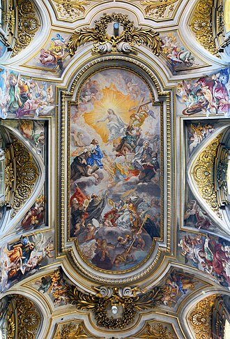 Picture of the day
Baciccio’s Triumph of Franciscan Order depicts the Apostles recommending Francis of Assisi, Anthony of Padua, and other Franciscans to Christ for admittance into Heaven. The fresco is on the vaulted ceiling of the Church of the Twelve Holy Apostles in Rome. This year is the 800th anniversary of Francis of Assisi’s death. Today is his feast day.
#ImageOfTheDay Picture of the day
Baciccio’s Triumph of Franciscan Order depicts the Apostles recommending Francis of Assisi, Anthony of Padua, and other Franciscans to Christ for admittance into Heaven. The fresco is on the vaulted ceiling of the Church of the Twelve Holy Apostles in Rome. This year is the 800th anniversary of Francis of Assisi’s death. Today is his feast day.
#ImageOfTheDay