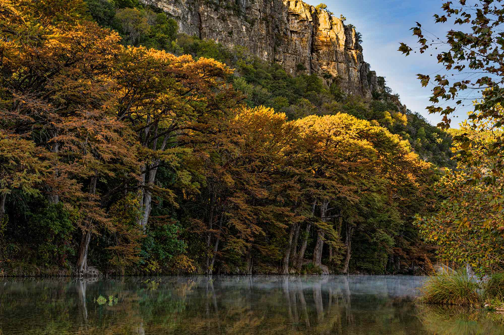 This Hill Country Park Is One of the Best Fall Foliage Spots in Texas—Just 3 Hours From Austin #Travel For dreamy autumn vibes, head to Garner State Park.